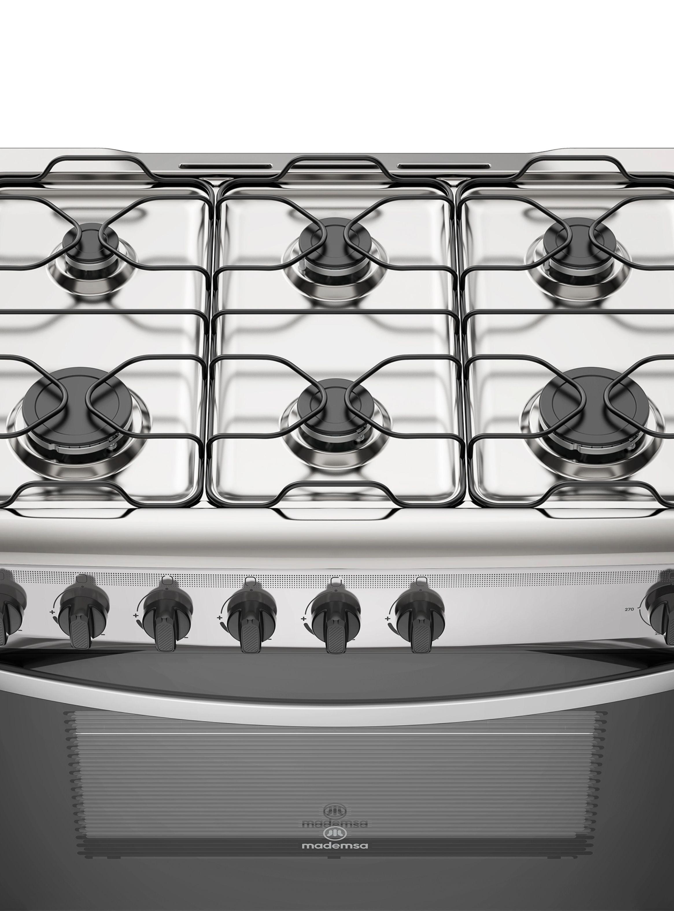 Cocina a Gas 6 Platos Mademsa Parrillas de Alambrón M 810 T-6