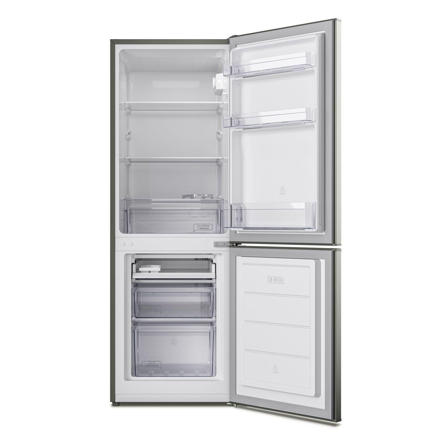 Refrigerador 166L Frío Directo Bottom Freezer MED165S Silver-3