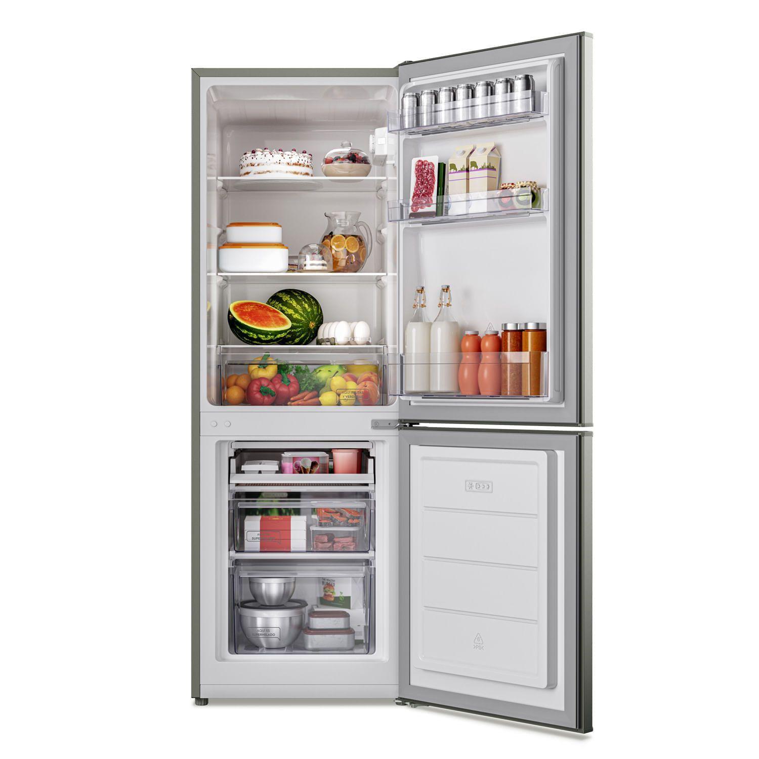 Refrigerador 166L Frío Directo Bottom Freezer MED165S Silver-4