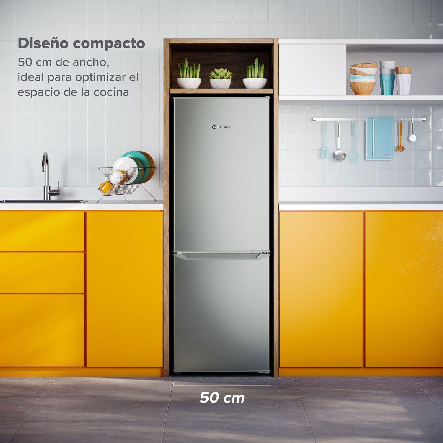 Refrigerador 166L Frío Directo Bottom Freezer MED165S Silver-6