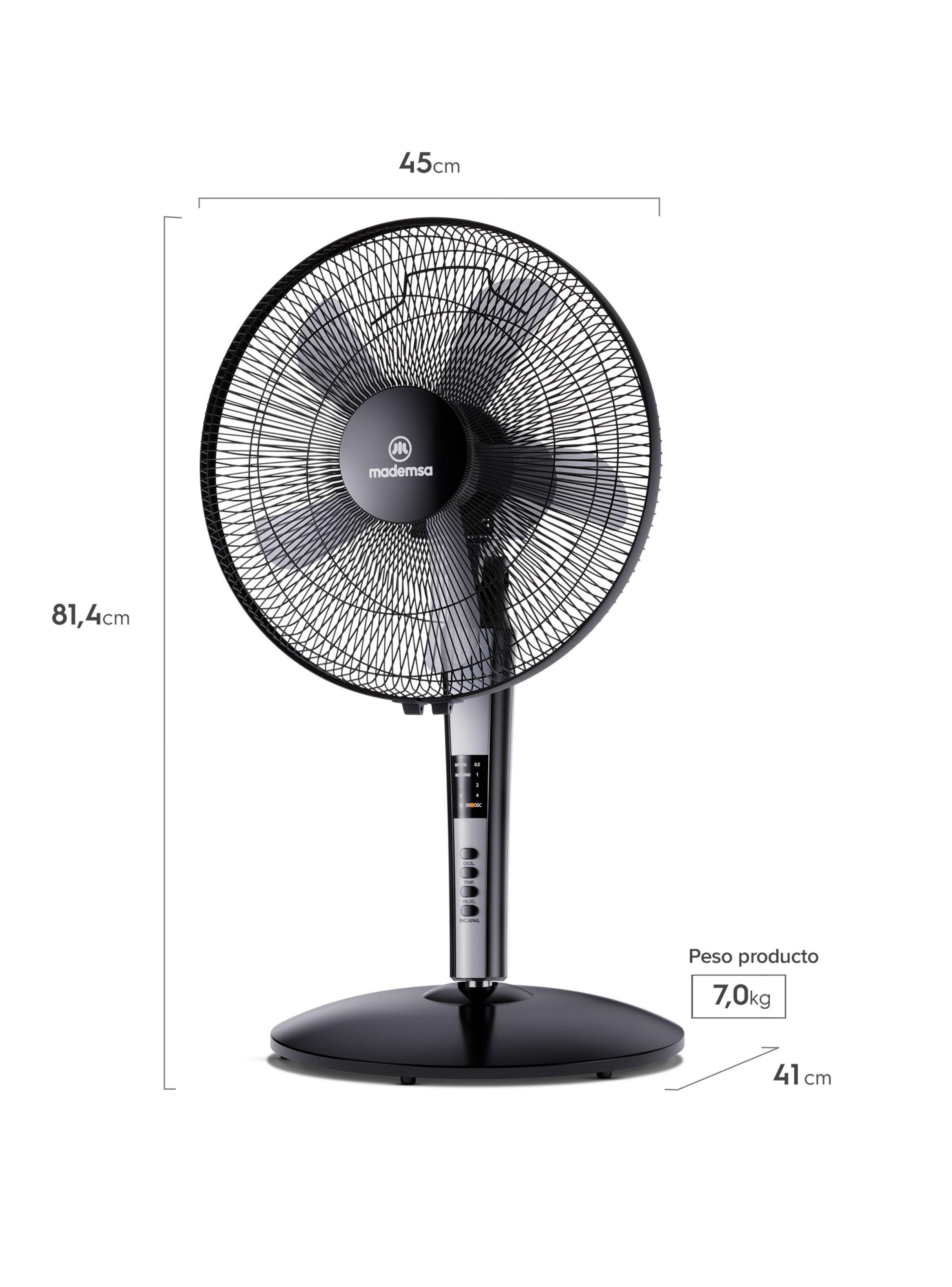 Ventilador 2 en 1 Mademsa Pedestal y Sobremesa SFM21-2