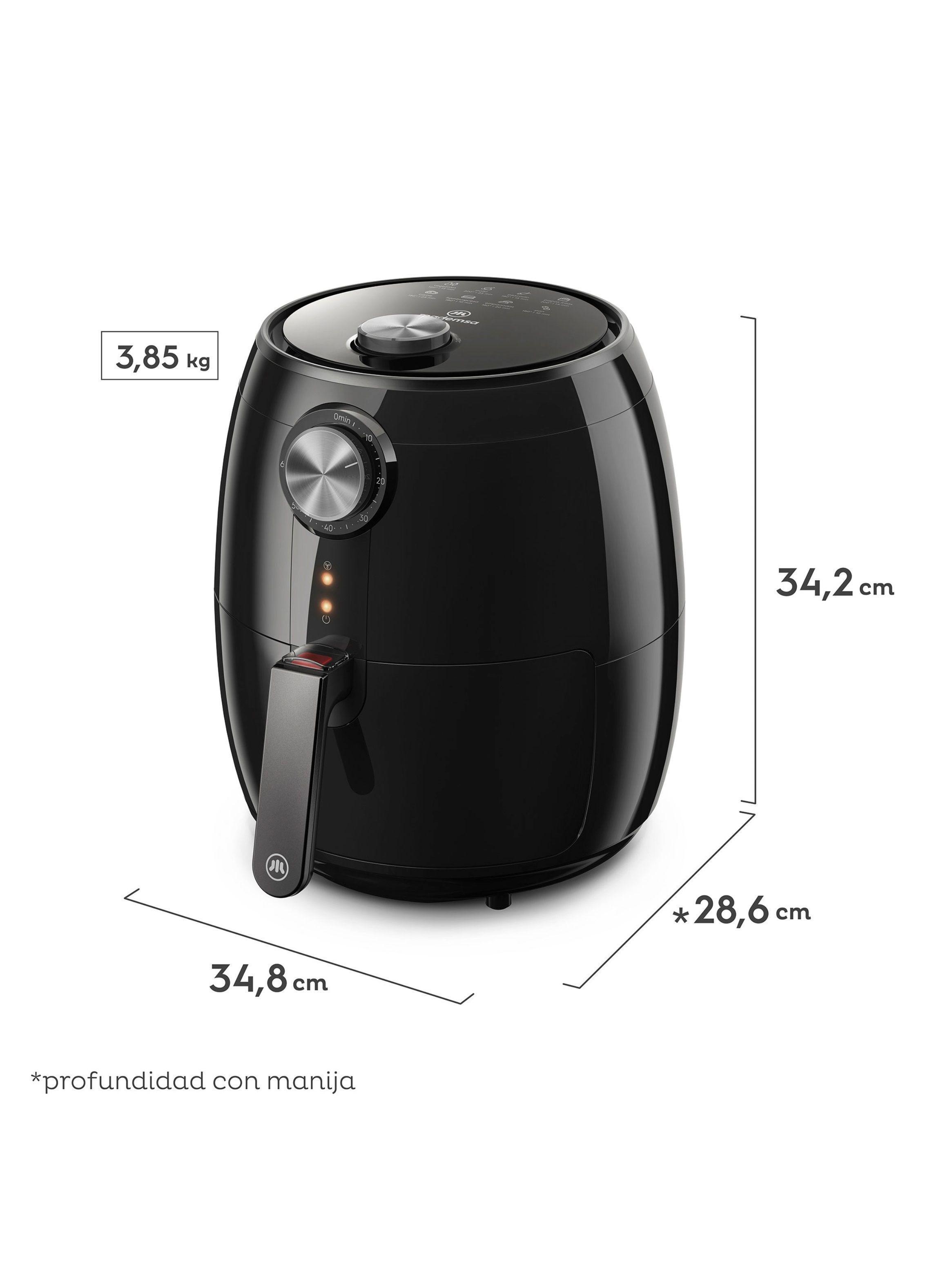 Freidora de Aire Mademsa 4,6 L con Temporizador 1400W MAF15-1