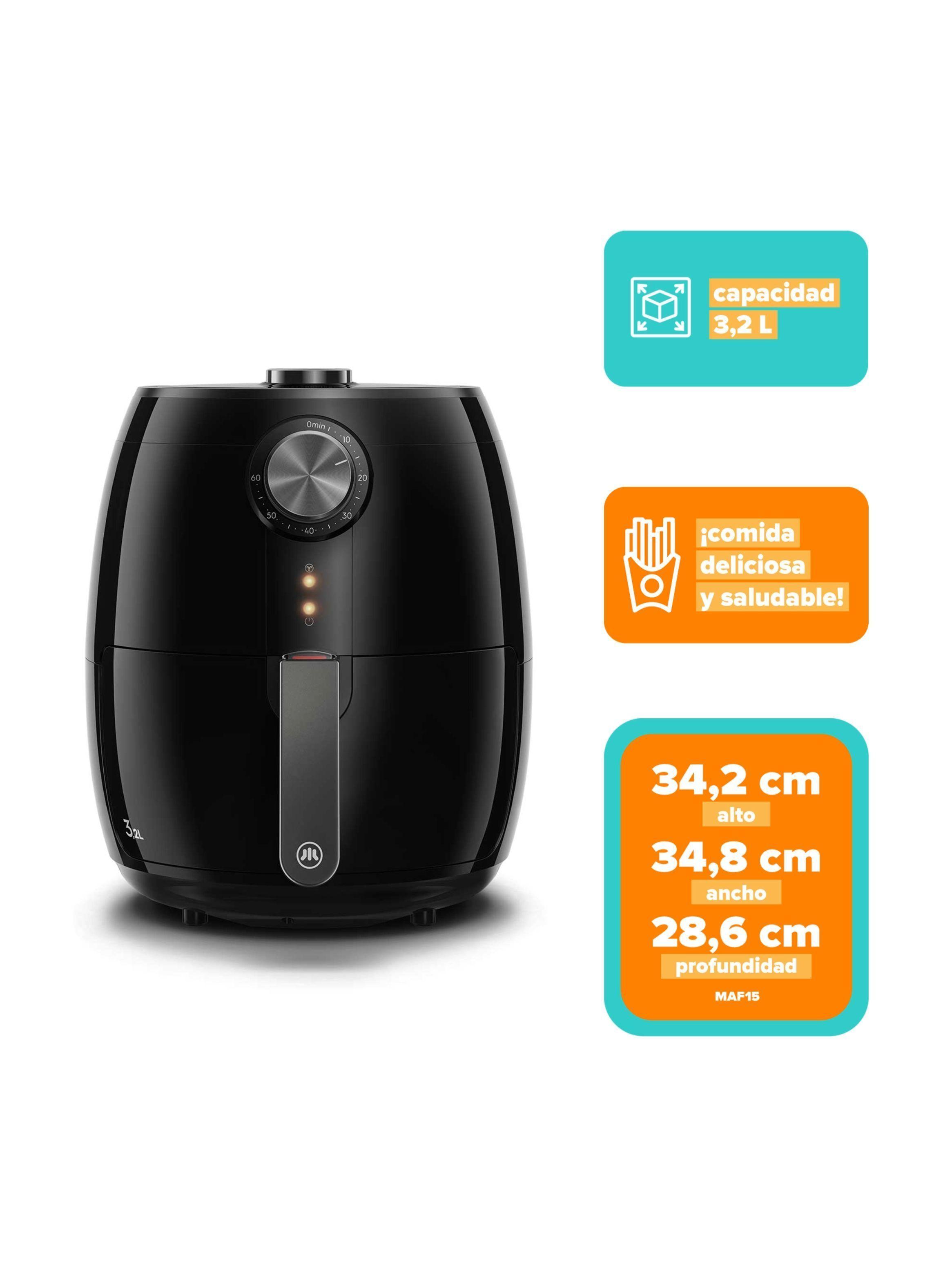 Freidora de Aire Mademsa 4,6 L con Temporizador 1400W MAF15-2