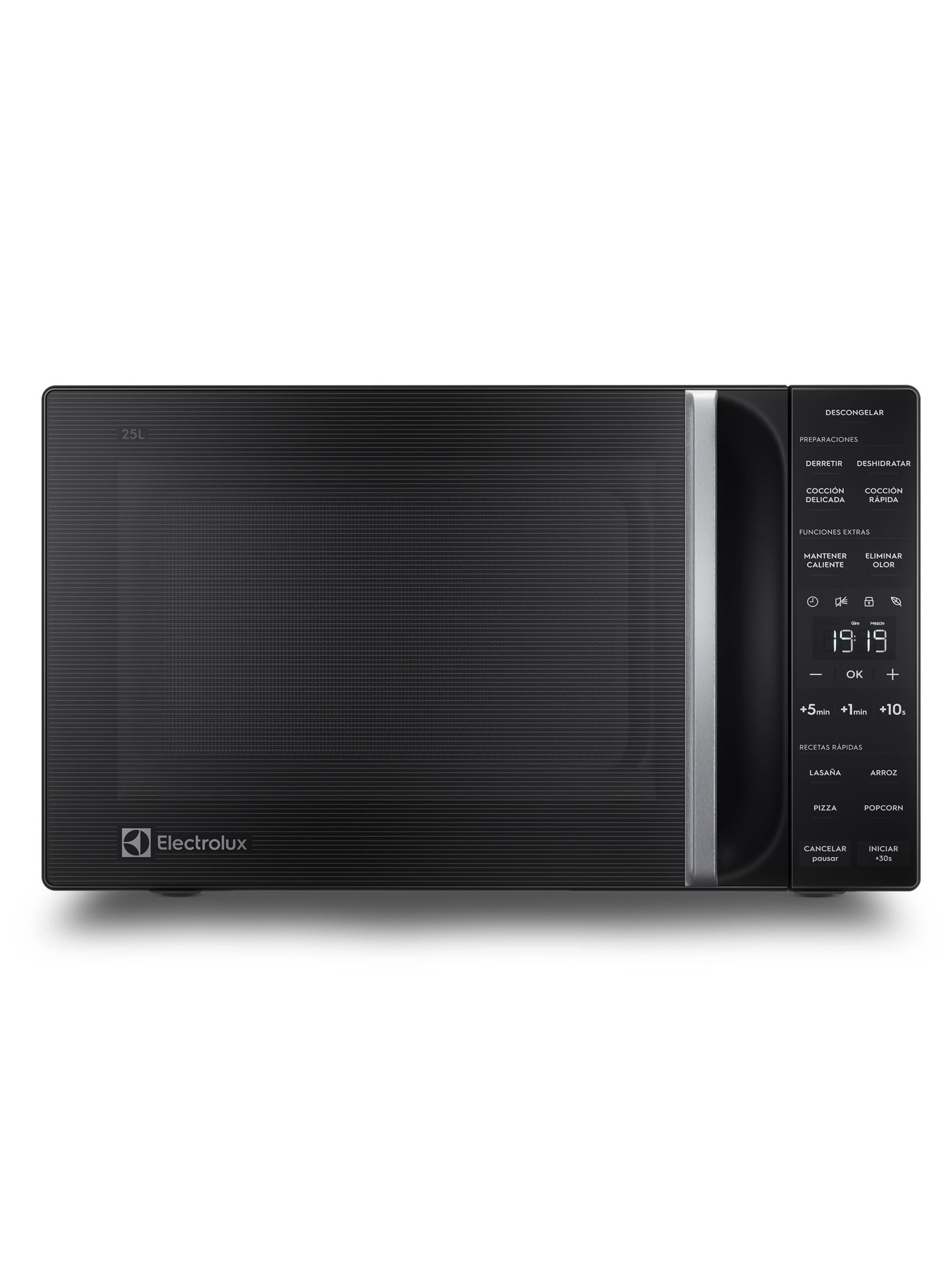 Microondas Electrolux 25 Litros Digital Descongelamiento Asistido ME25N Negro-0