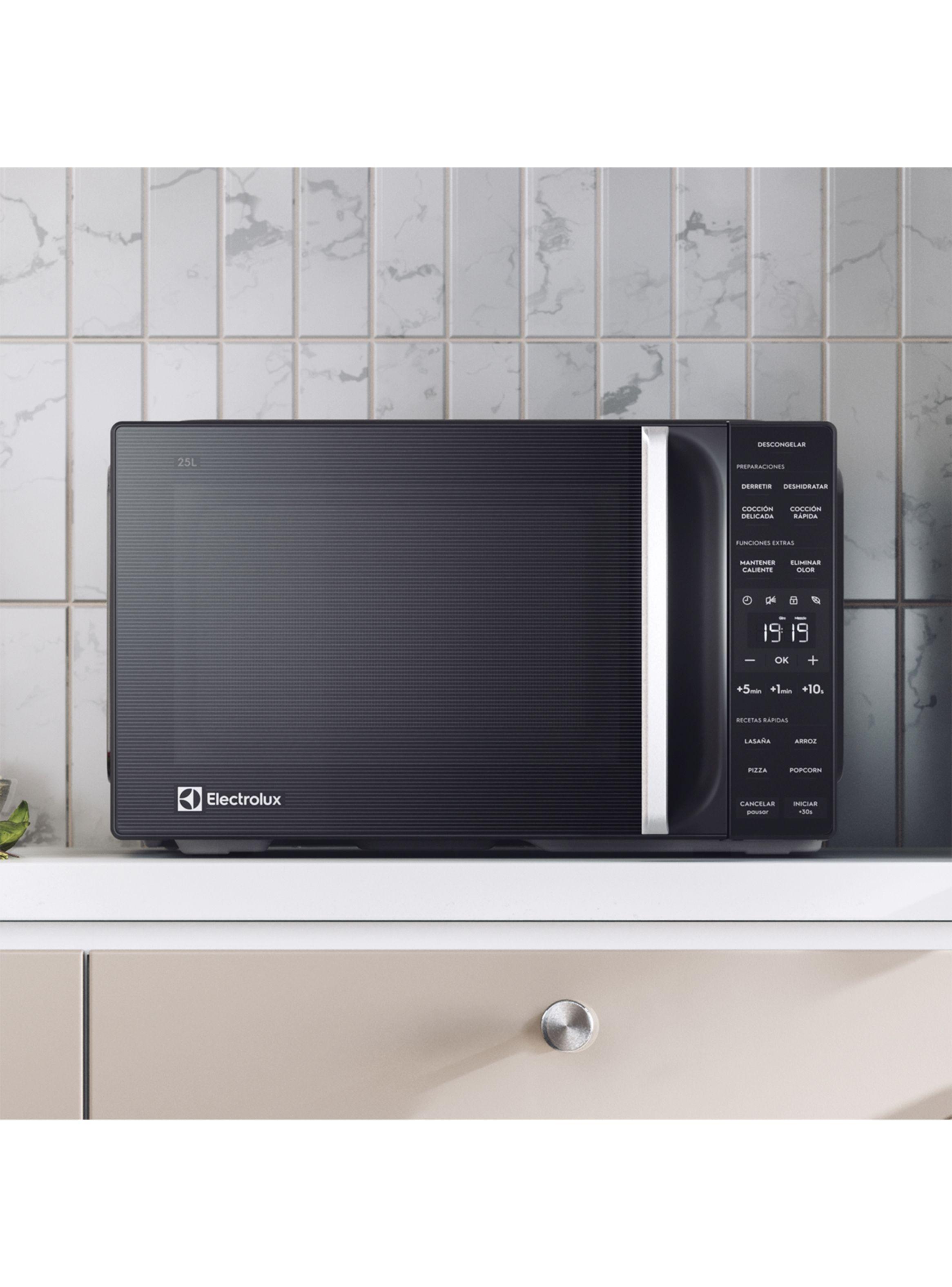 Microondas Electrolux 25 Litros Digital Descongelamiento Asistido ME25N Negro-3