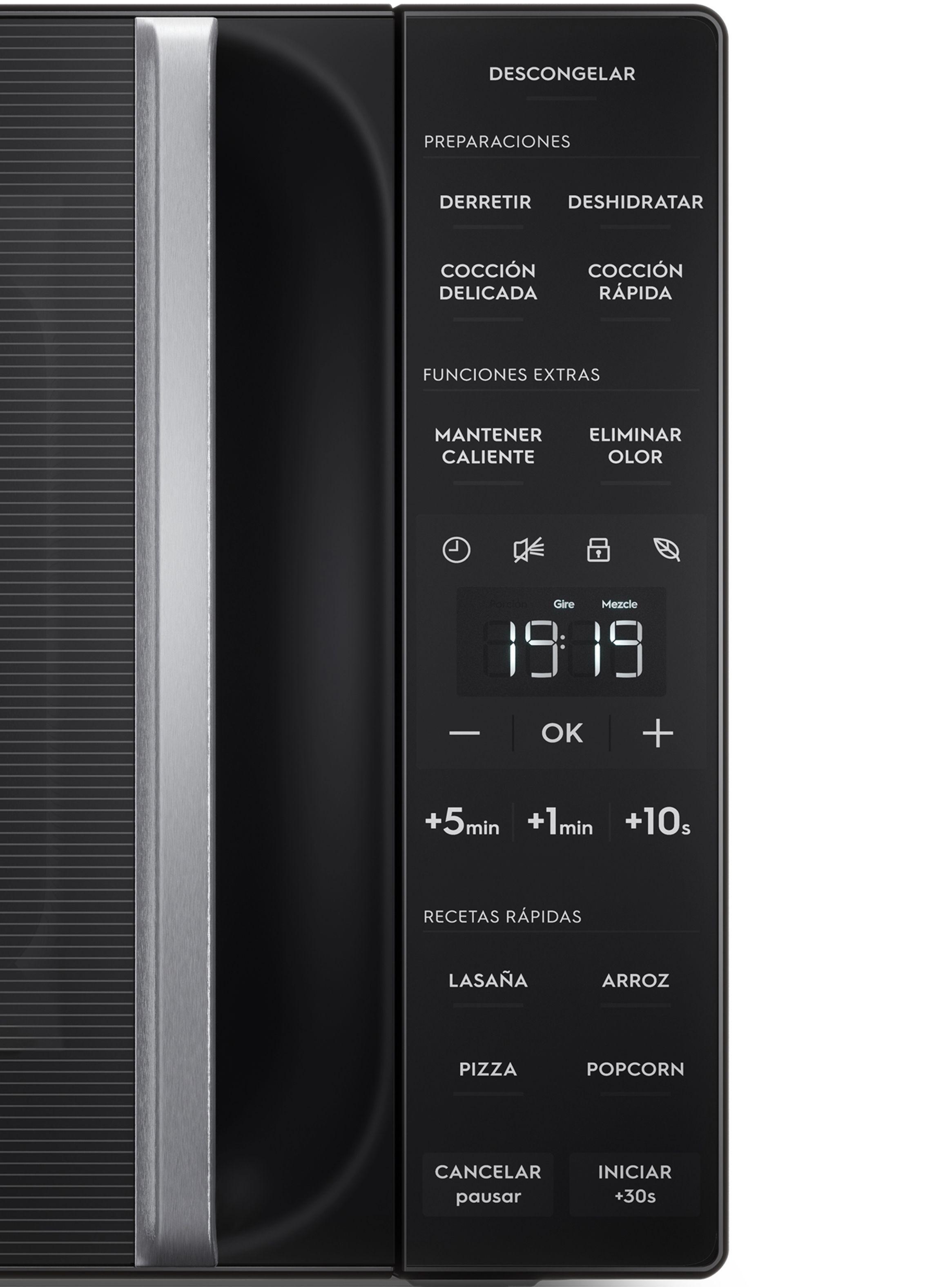 Microondas Electrolux 25 Litros Digital Descongelamiento Asistido ME25N Negro-5