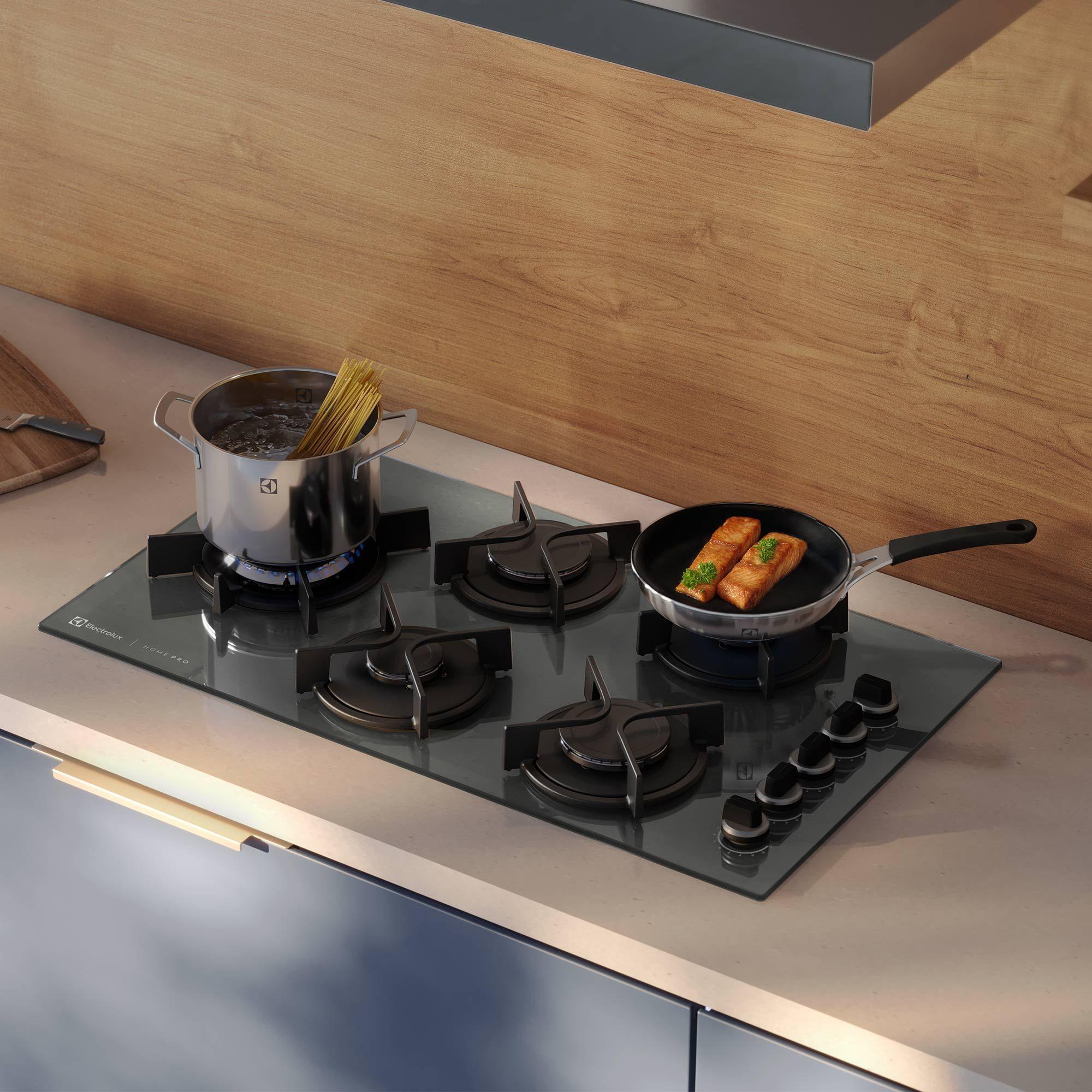Encimera a Gas 5 Platos Home Pro Cocción KE5HP Espejado-5