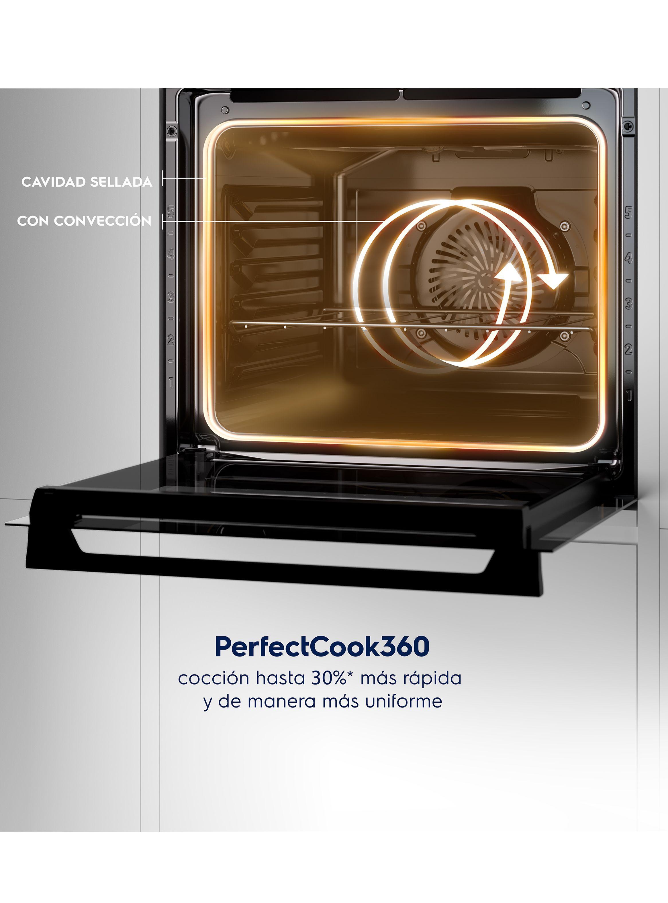 Horno Empotrable Eléctrico Electrolux 80L Air Fryer, PerfectCook360 y Panel Touch OE8EA-5