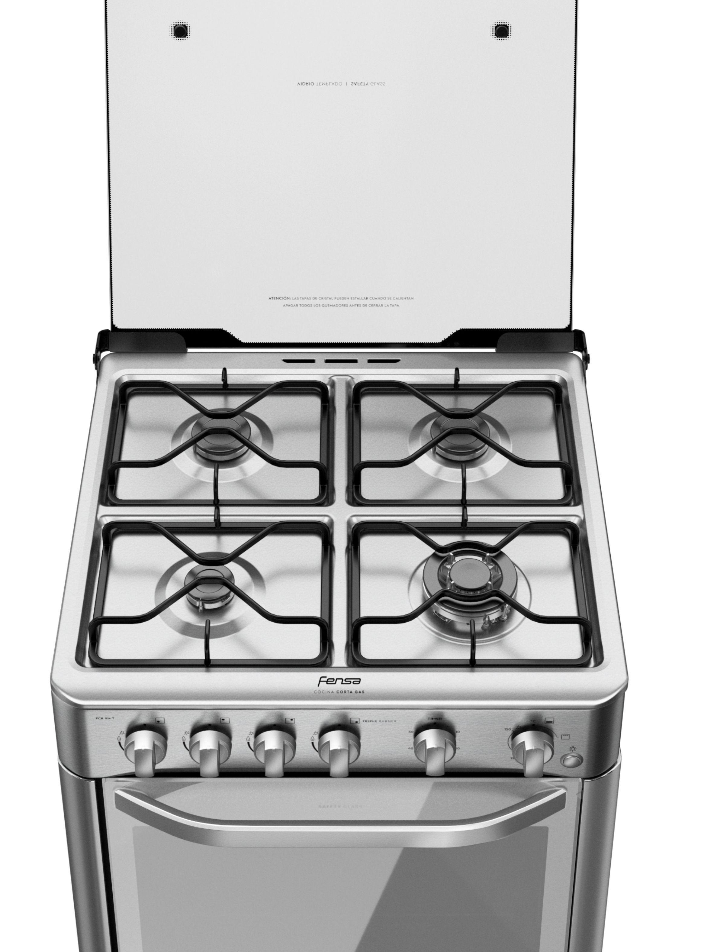 Cocina a Gas 4 Platos Fensa Triple Llama FCR 91+ T-5