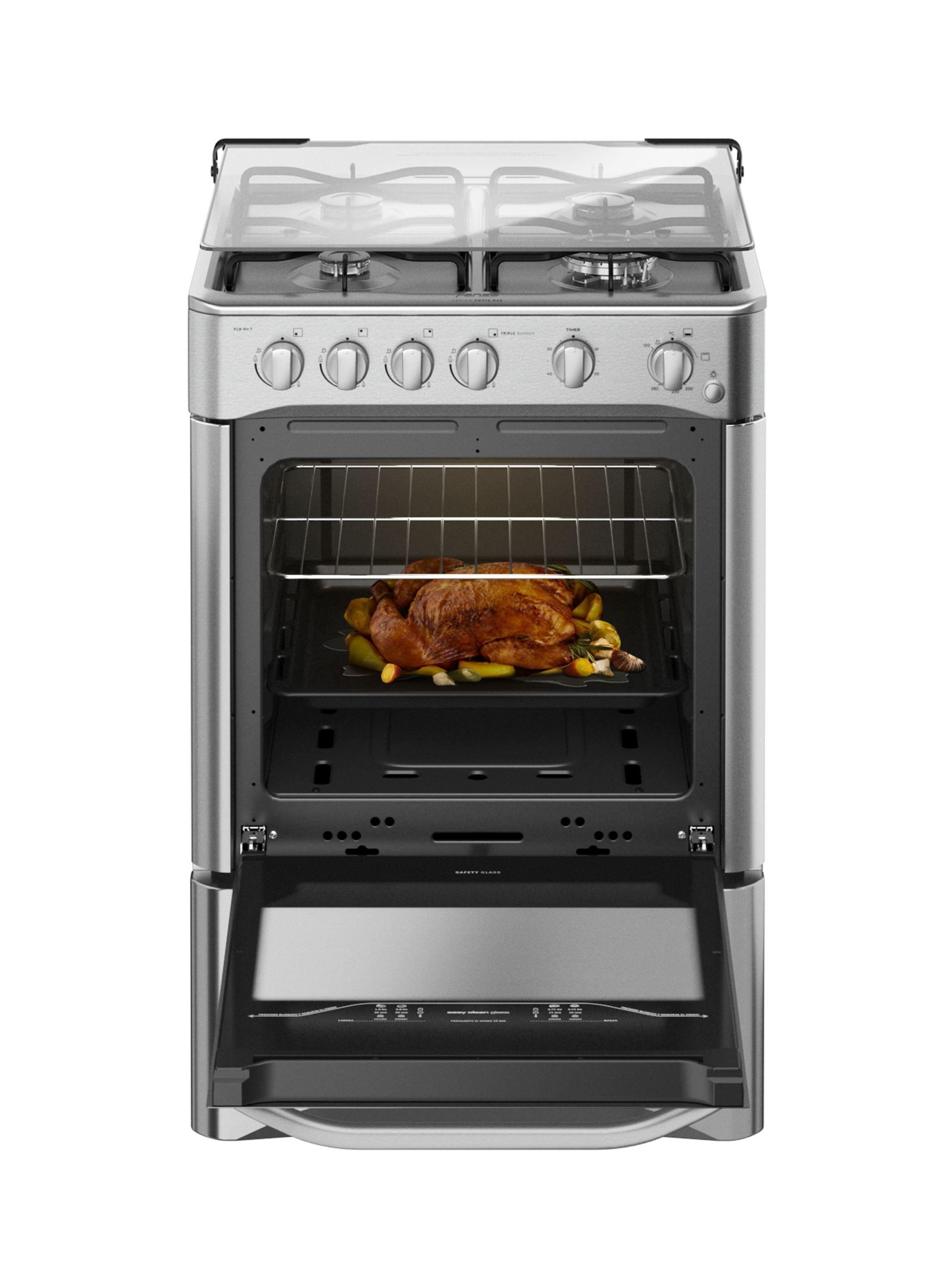 Cocina a Gas 4 Platos Fensa Triple Llama FCR 91+ T-4