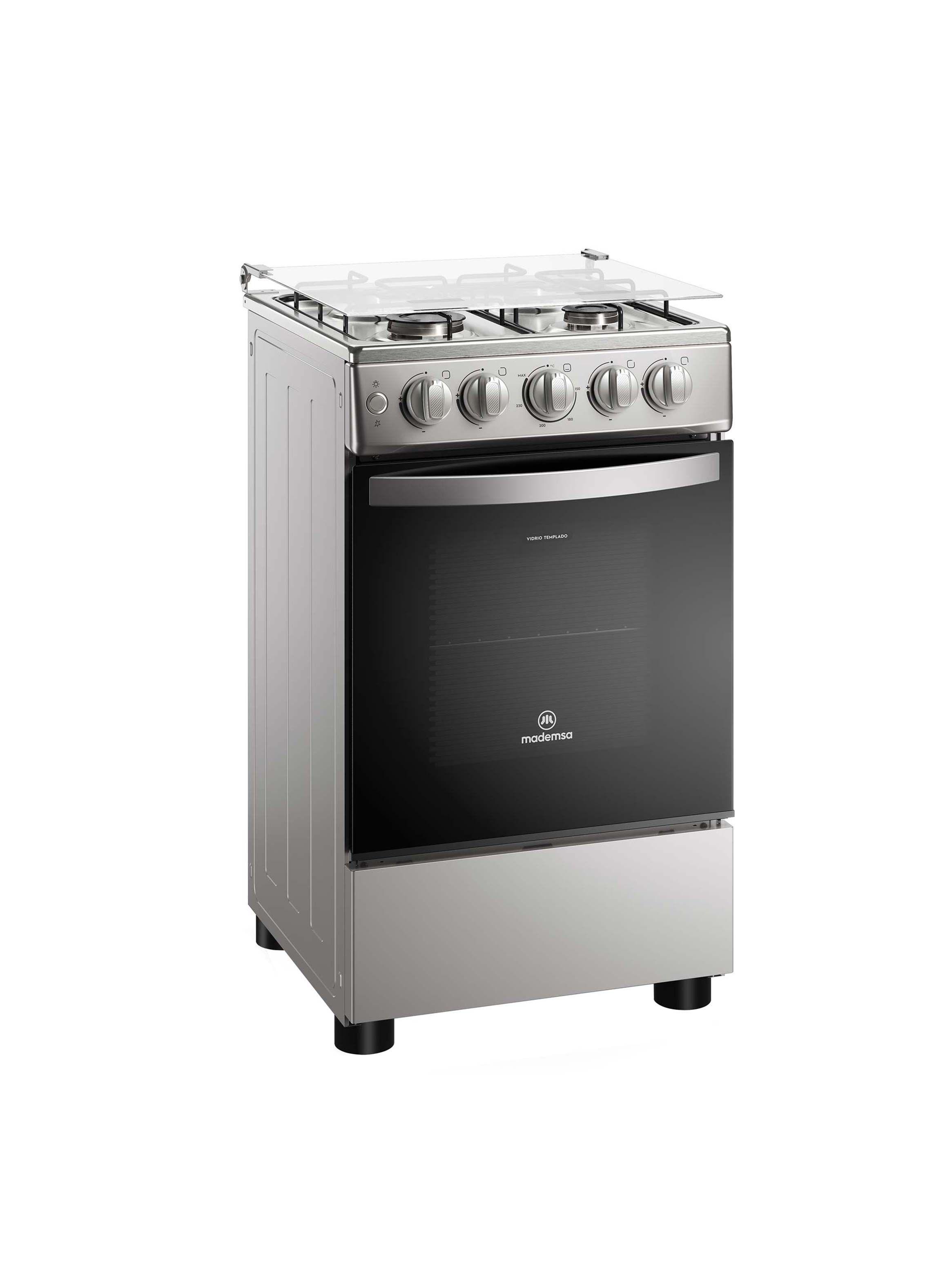 Cocina a Gas 4 Platos LimpiaFácil y Parrillas Alambrón FM4ES-2