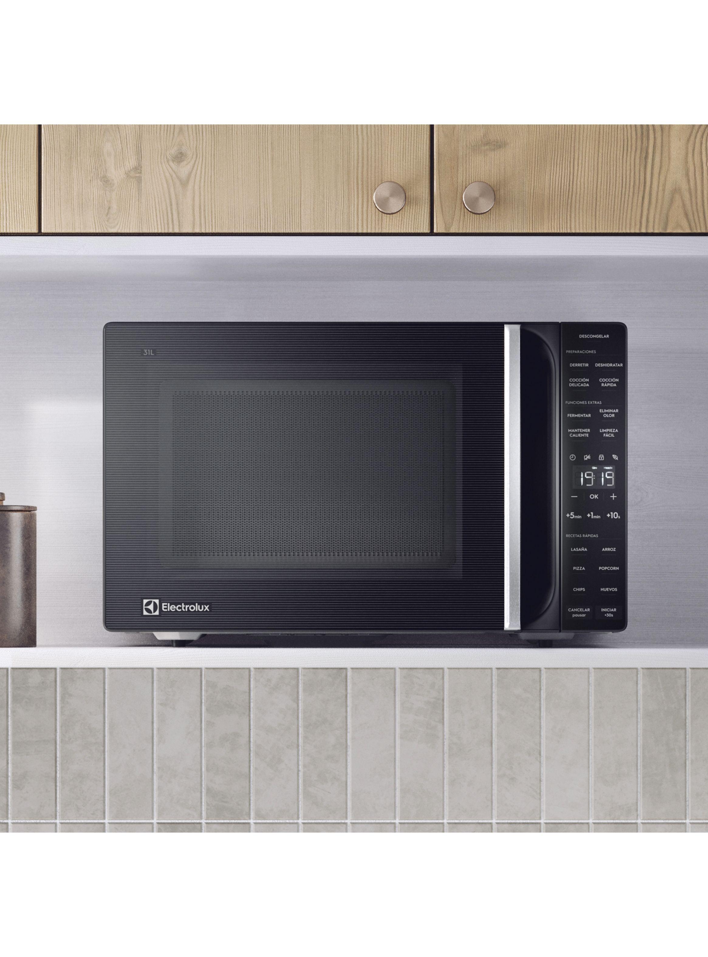 Microondas Electrolux 31 Litros Digital Descongelamiento Asistido ME31N Negro-3