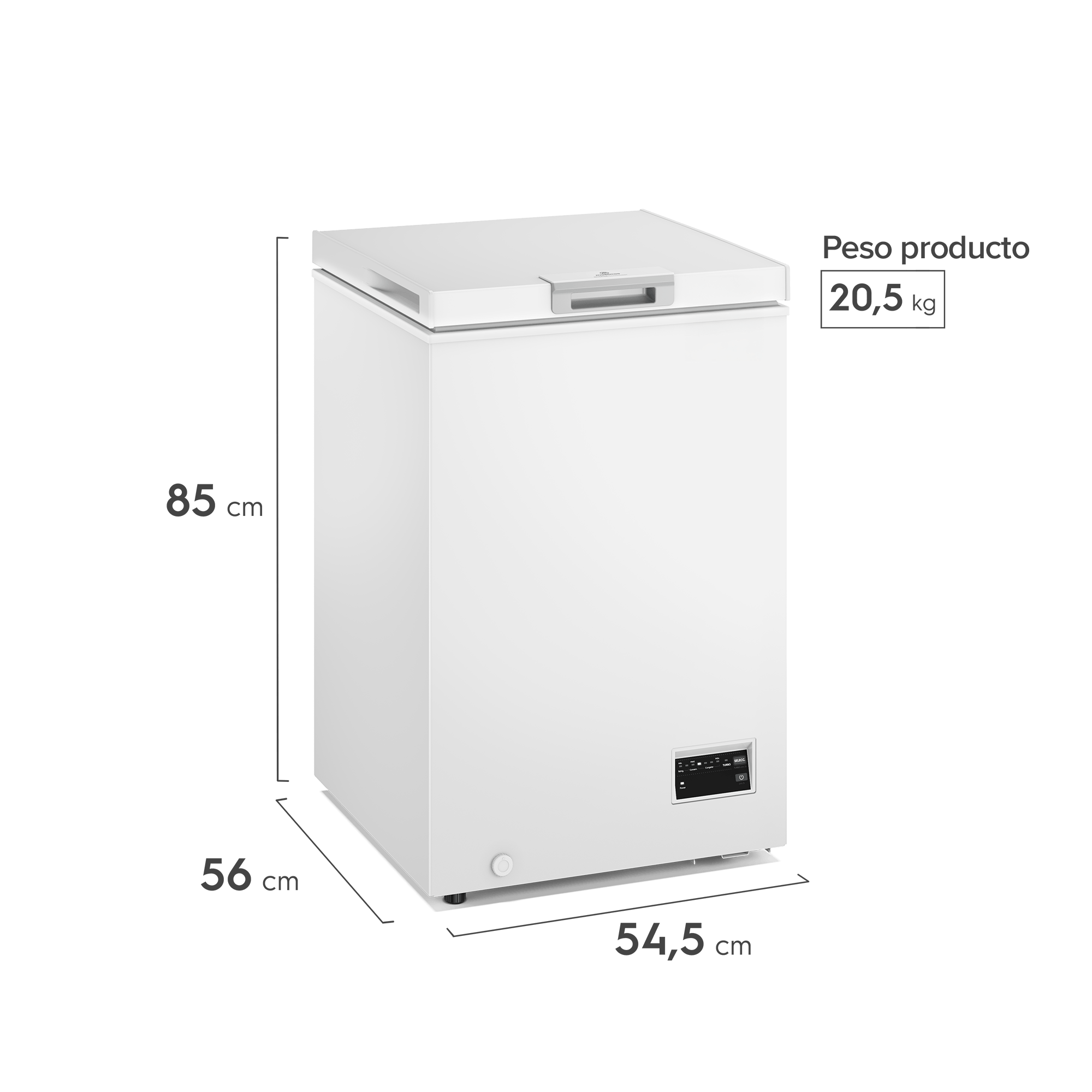 Congelador Freezer Horizontal Dual 98L Inverter Frío Directo M100DI-1