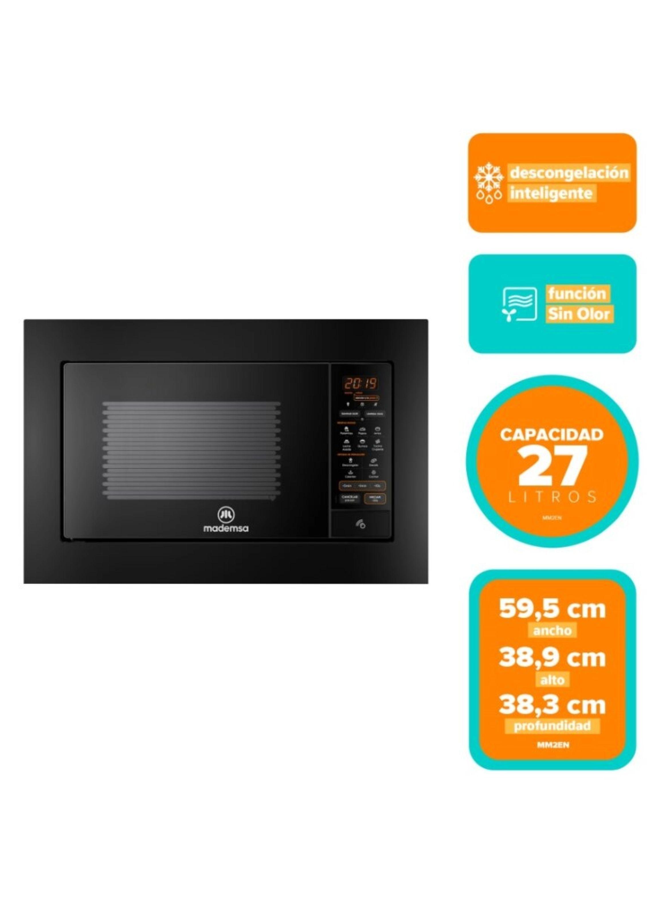 Microondas Empotrable Mademsa 27 Litros Digital MM32EN Negro-3