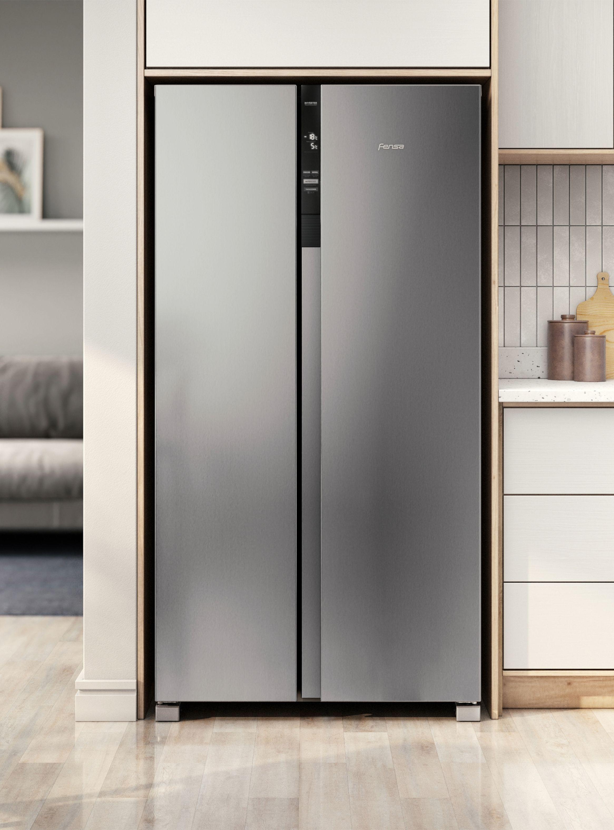 Refrigerador Fensa 436L No Frost Side By Side SFX440 Inox-2