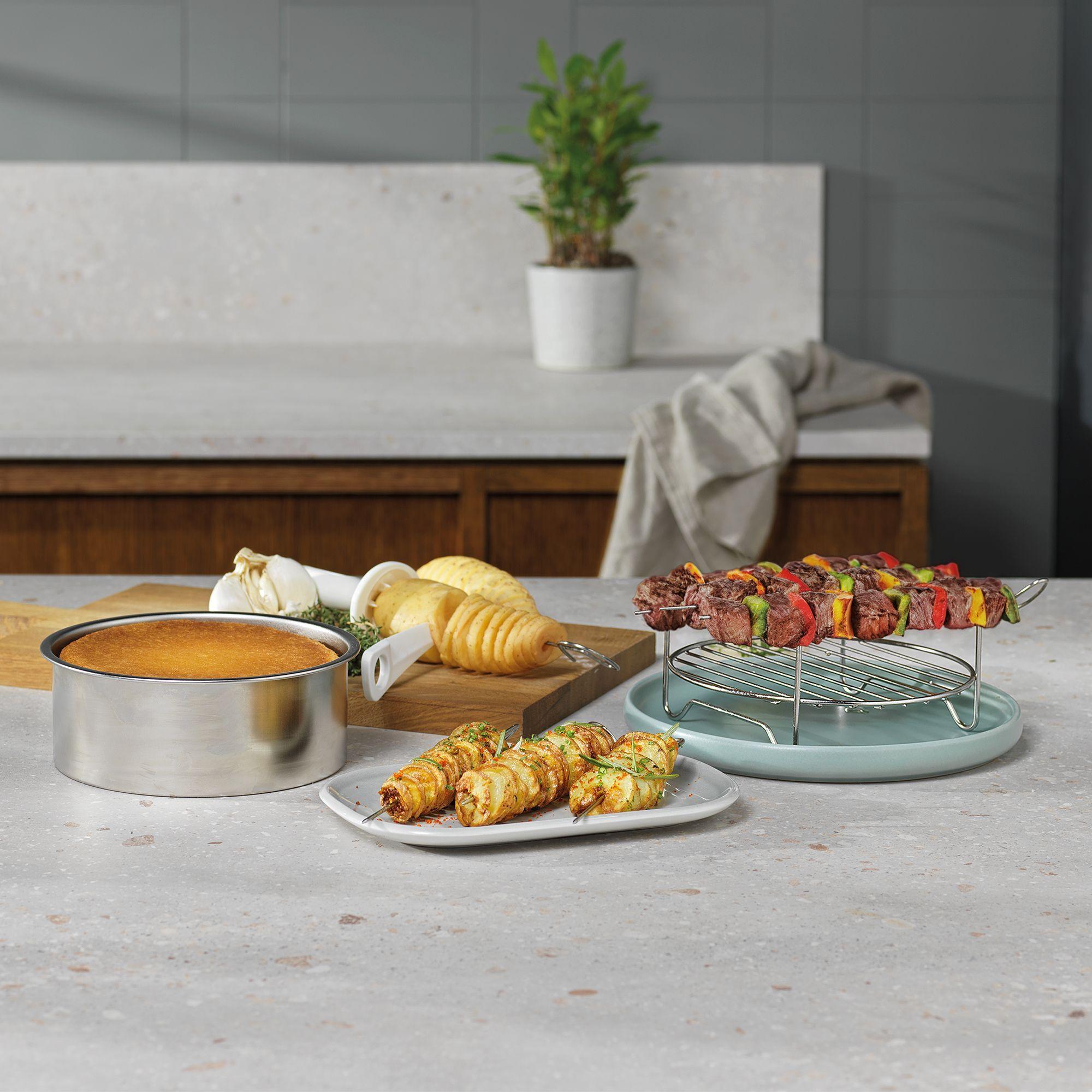 Kit Accesorios Freidora Aire Mademsa Molde, Parrilla y Rebanadora-7