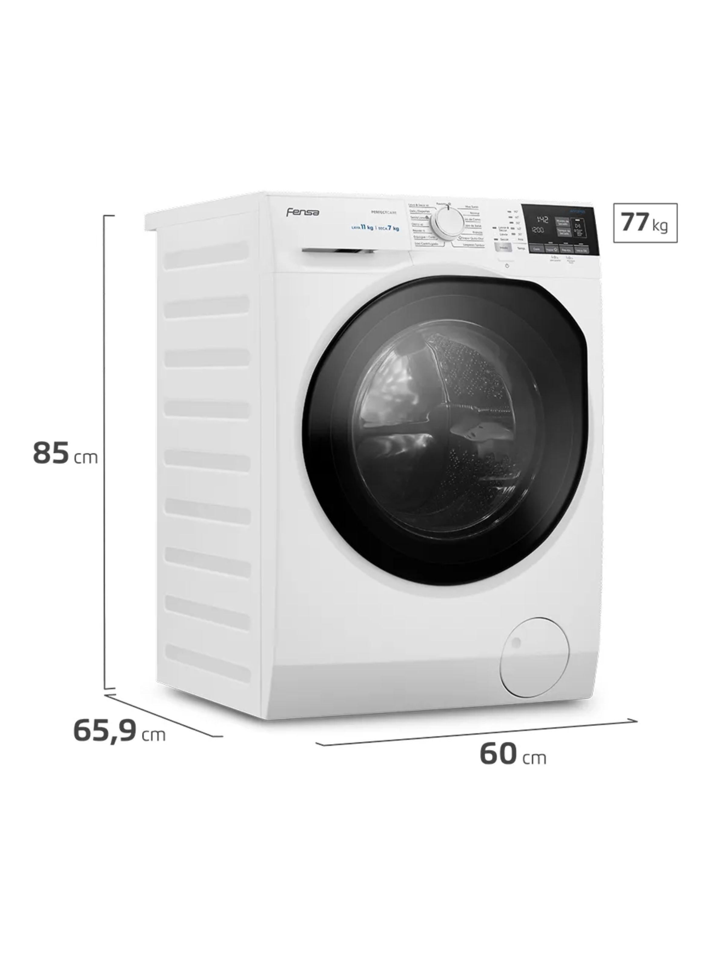 Lavadora Secadora Fensa 11Kg Lavado Inteligente 11WD Blanca-1