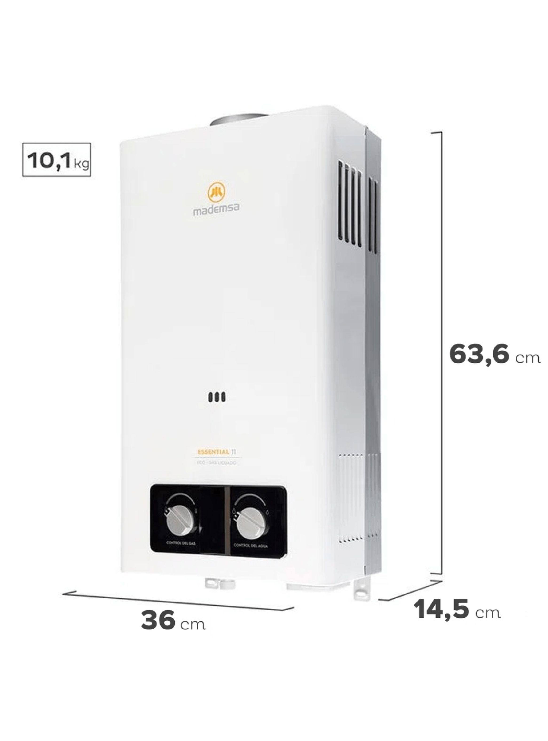 Calefont Gas Licuado 11 Litros Tiro Natural Essential 11 Eco-1