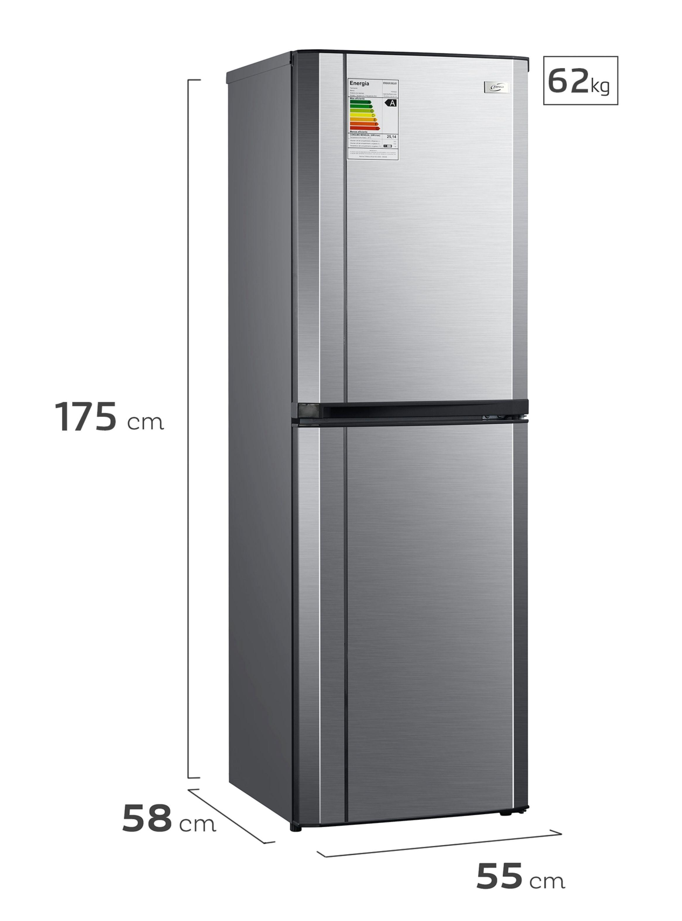 Refrigerador Fensa 244L Bottom Freezer 3100 Plus Inox-1