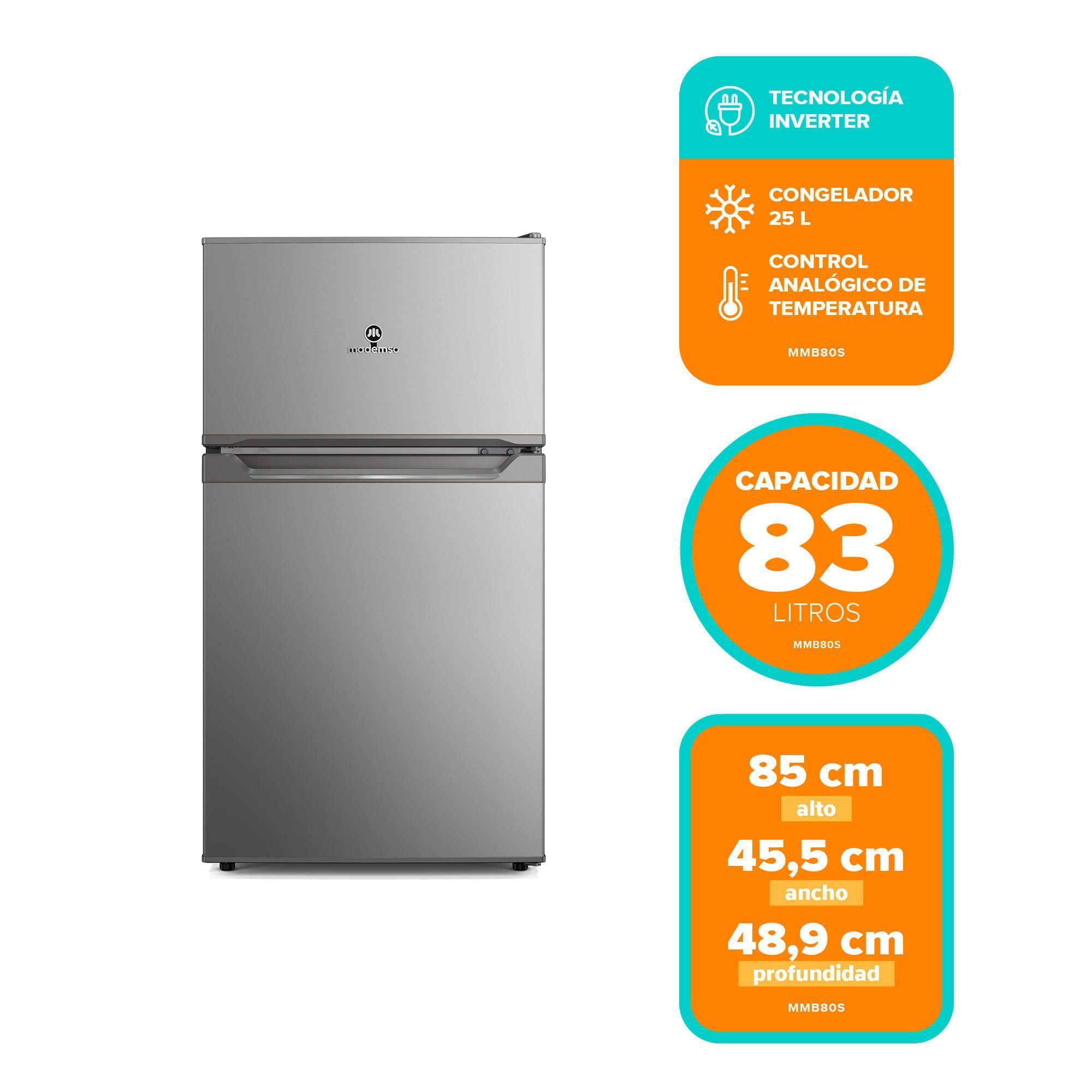 Mini Refrigerador 83L Frío Directo Top Freezer Inverter MMB80S-2