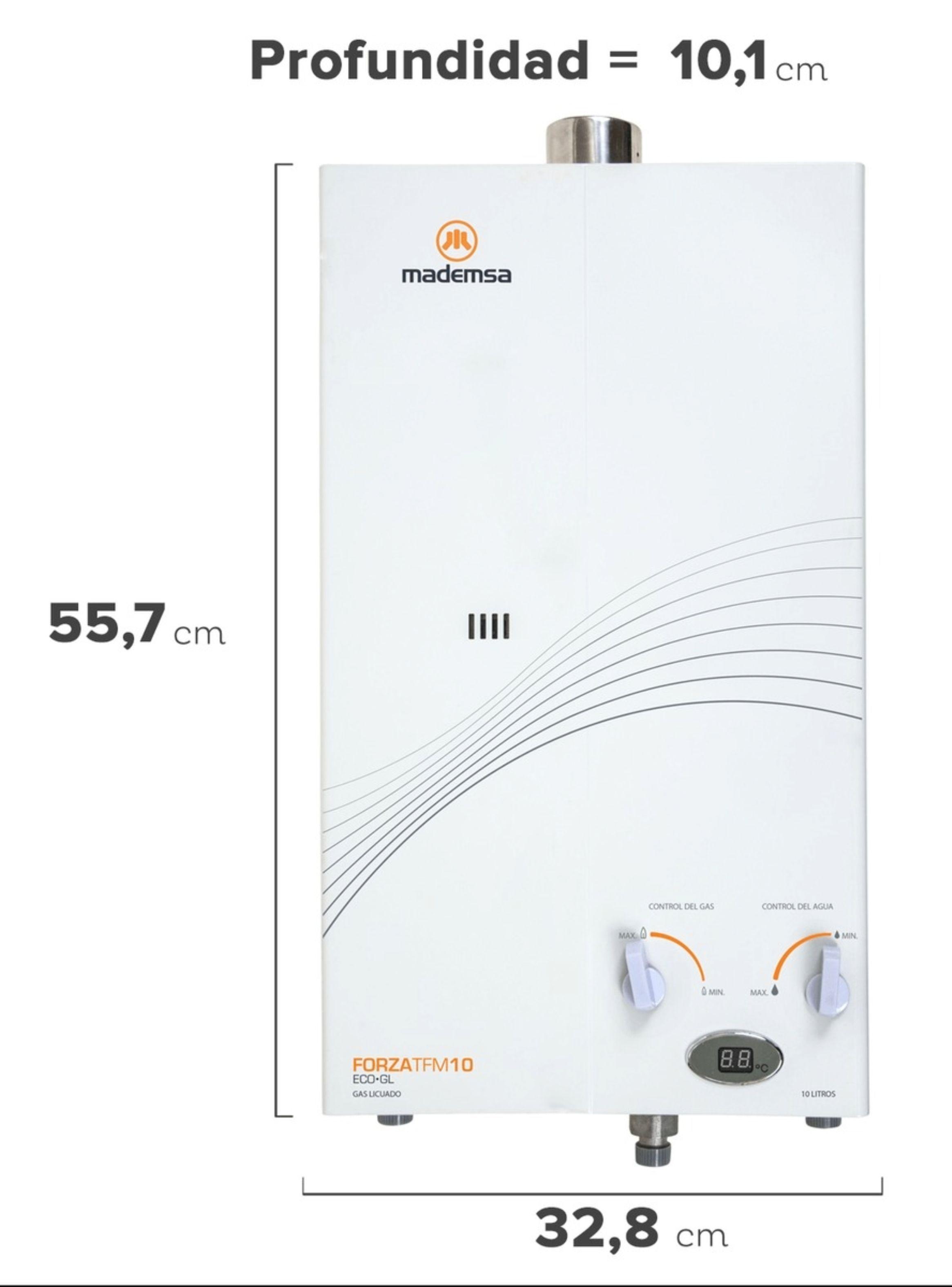 Calefont Gas Natural 10 Litros Tiro Forzado Forza TFM 10-1