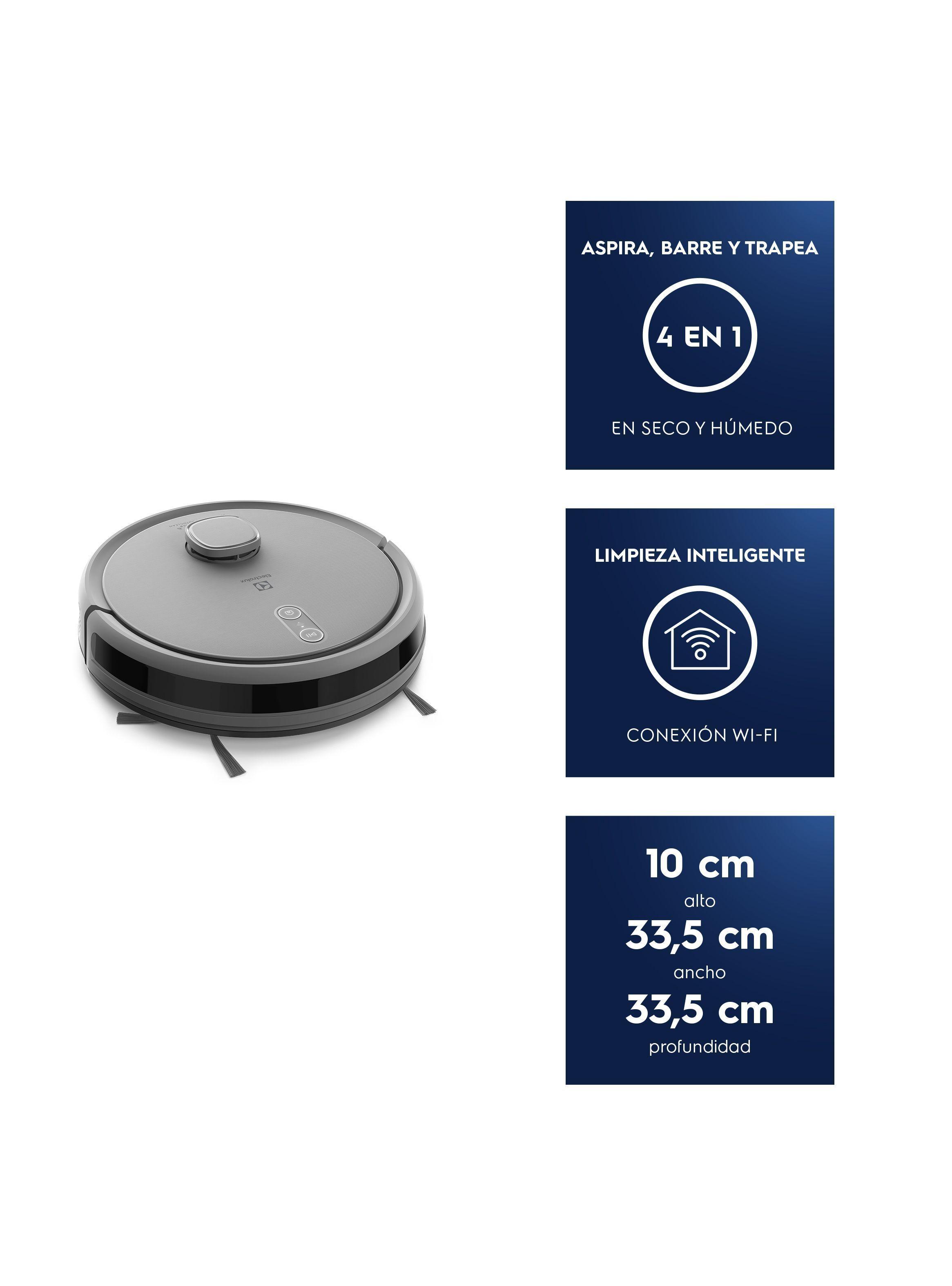 Aspiradora Robot 4 en 1 Wi Fi Mapeo Inteligente Autolimpieza ERB80-3