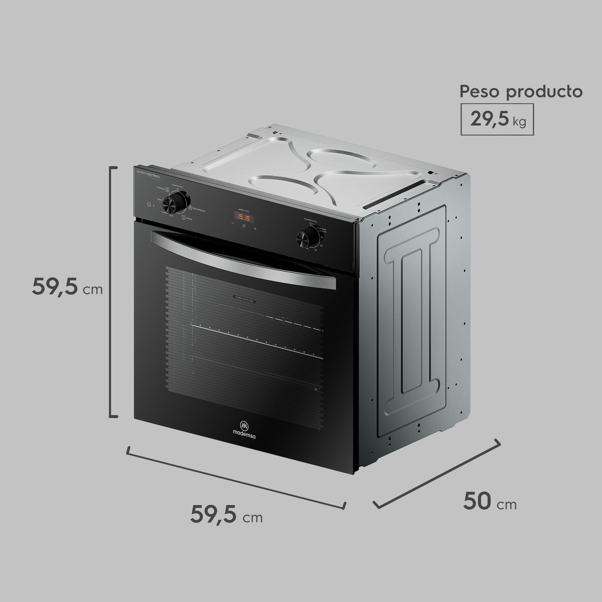Horno Empotrable Eléctrico 59L Convector y Temporizador OM6CB-1