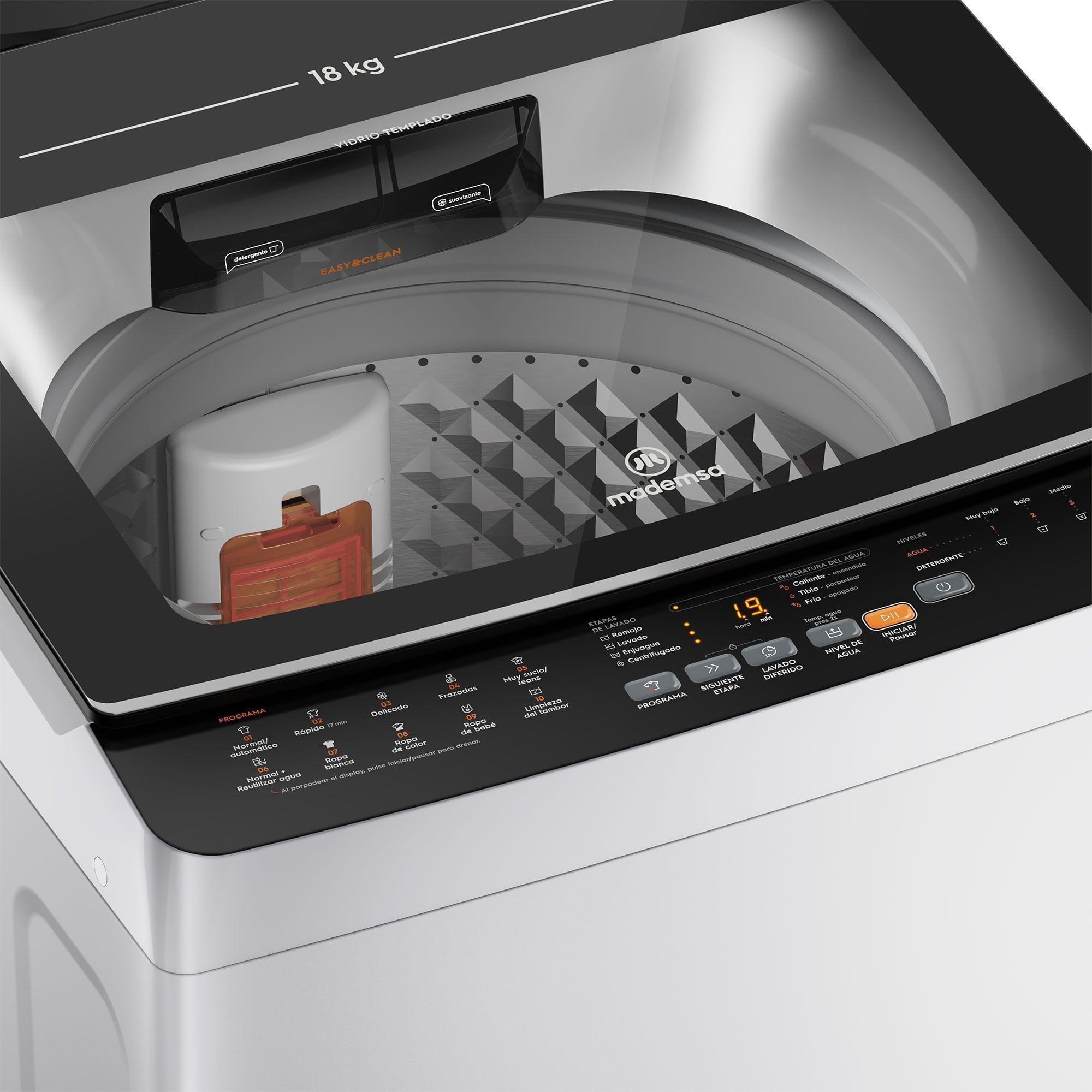 Lavadora Automática 18Kg Carga Superior MDWMT18W Blanca-4
