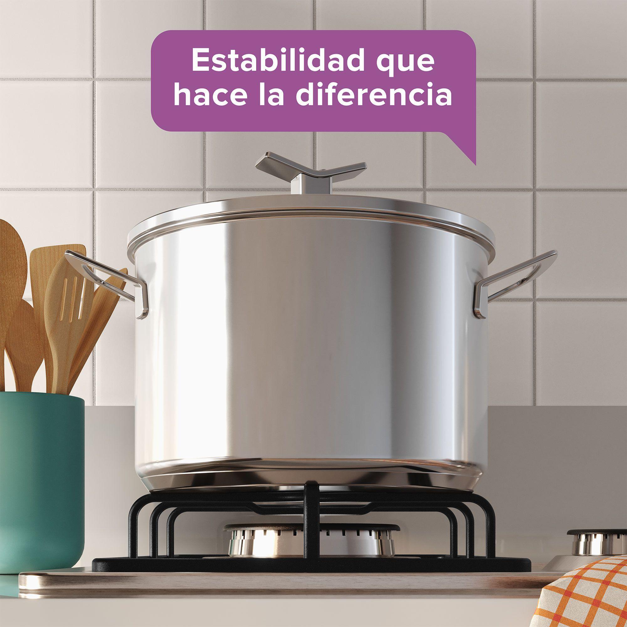 Encimera a Gas 4 Platos Encendido Automático KM4GX Inox-6