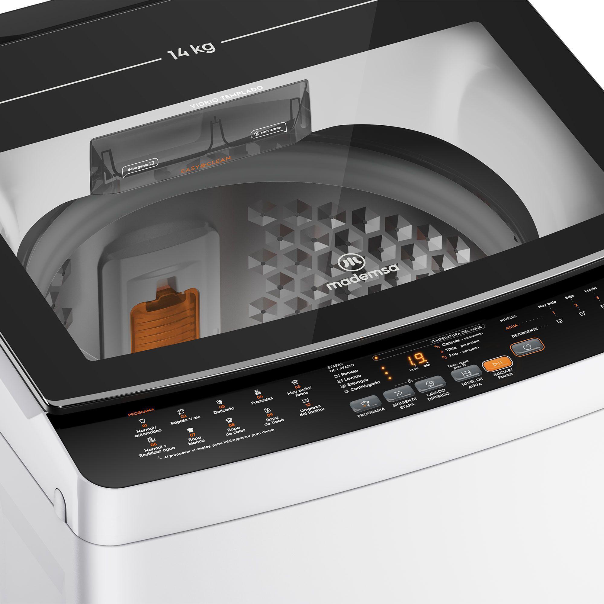 Lavadora Automática 14Kg Carga Superior MDWMT14W Blanca-4
