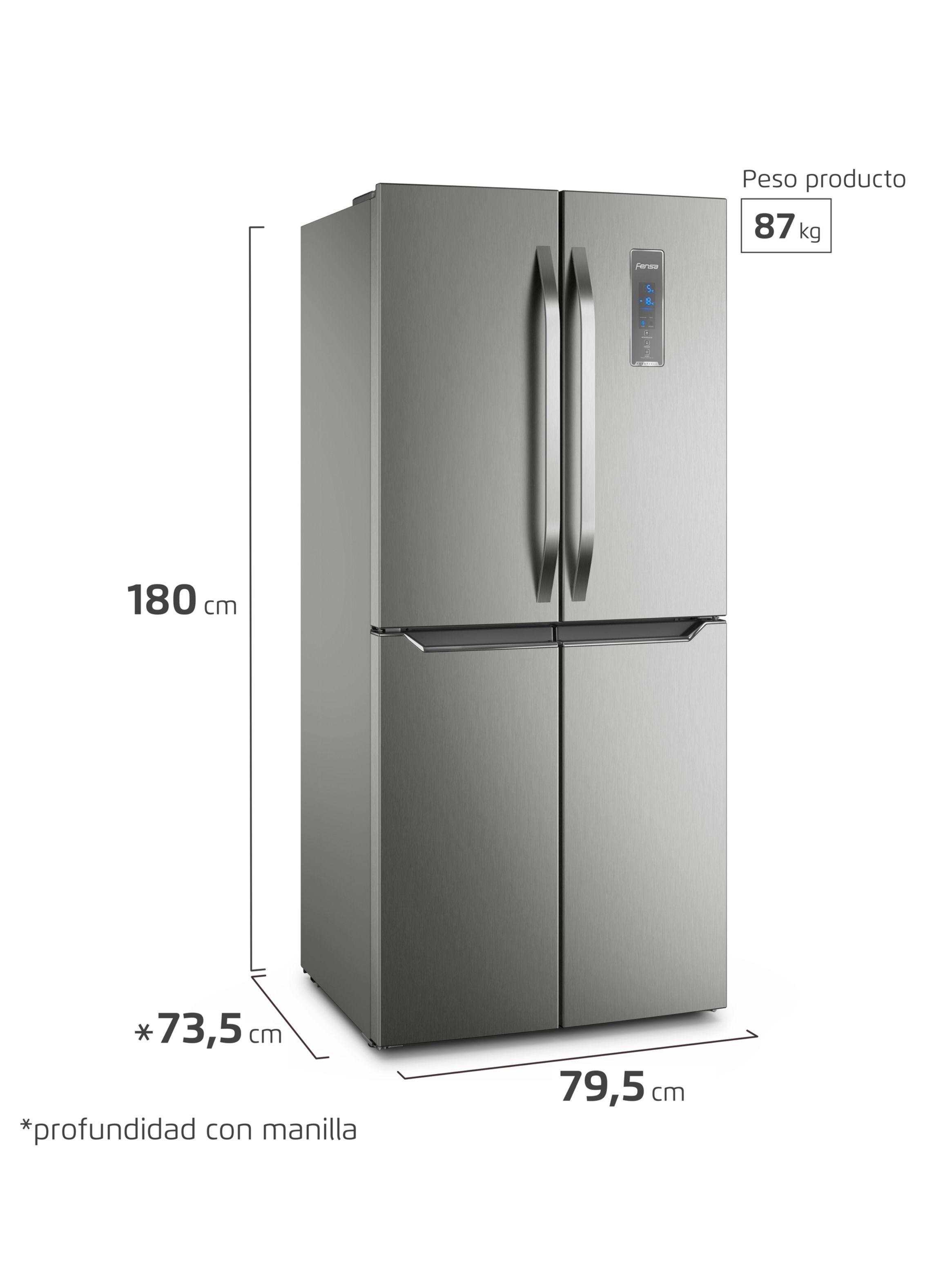 Refrigerador Fensa 401L No Frost 4 Puertas Inverter DQ79S-1