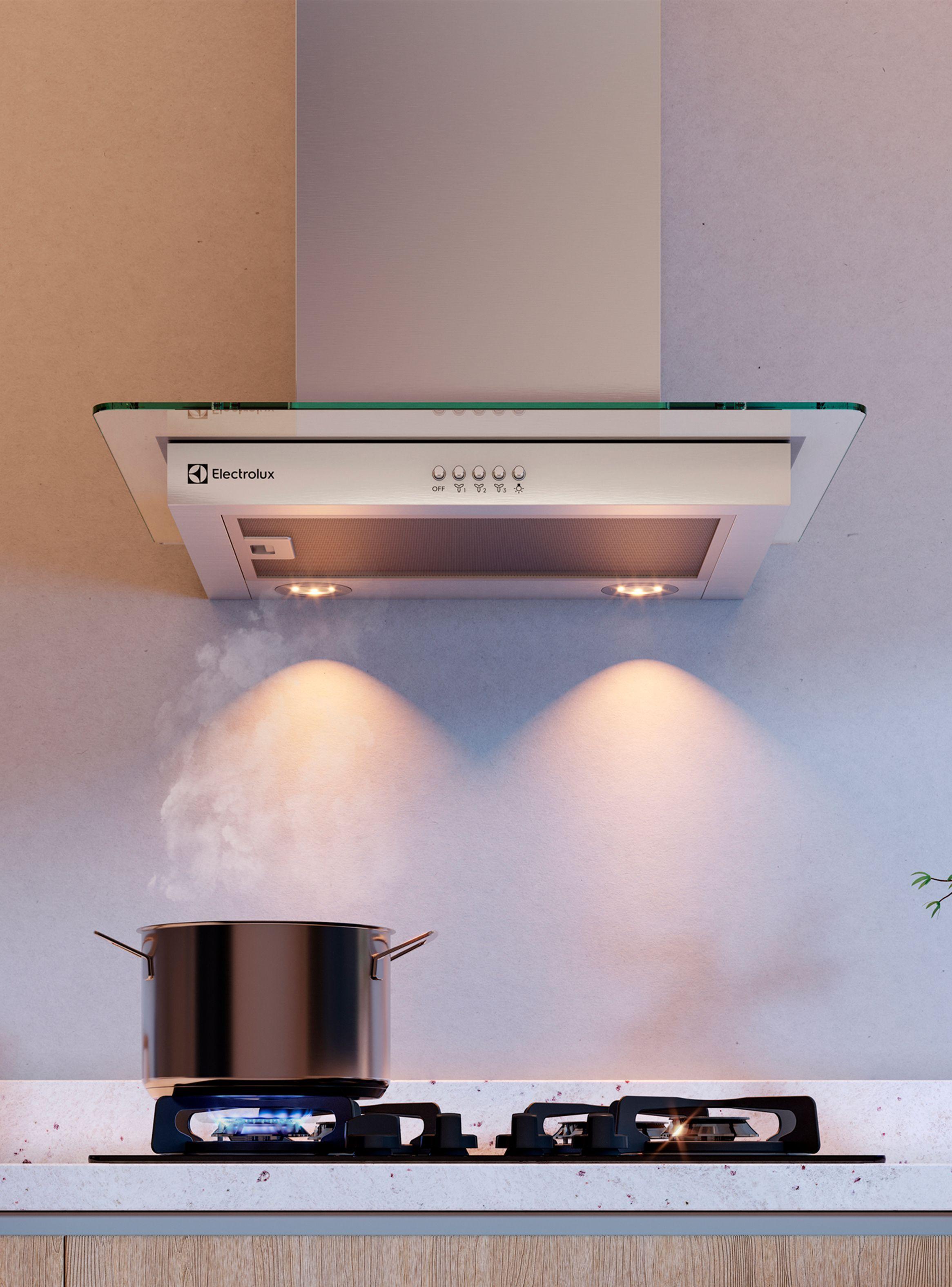 Campana Cocina Pared Decorativa 60cm Luz LED CE6VX Inox-3