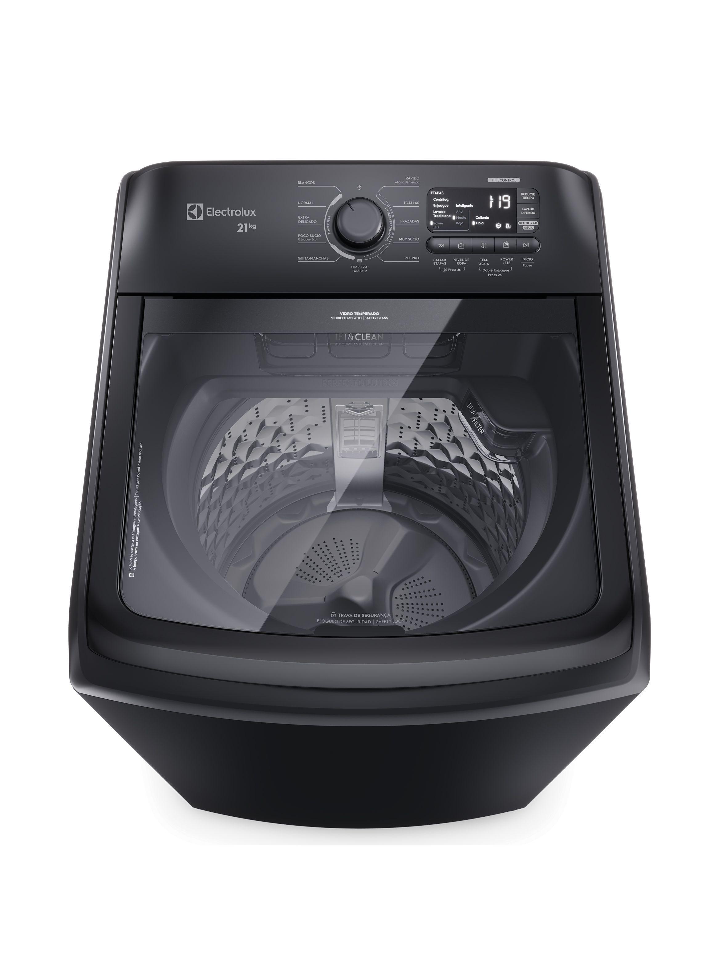 Lavadora Automática 21kg Carga Superior Expert LEB21 Negra-2
