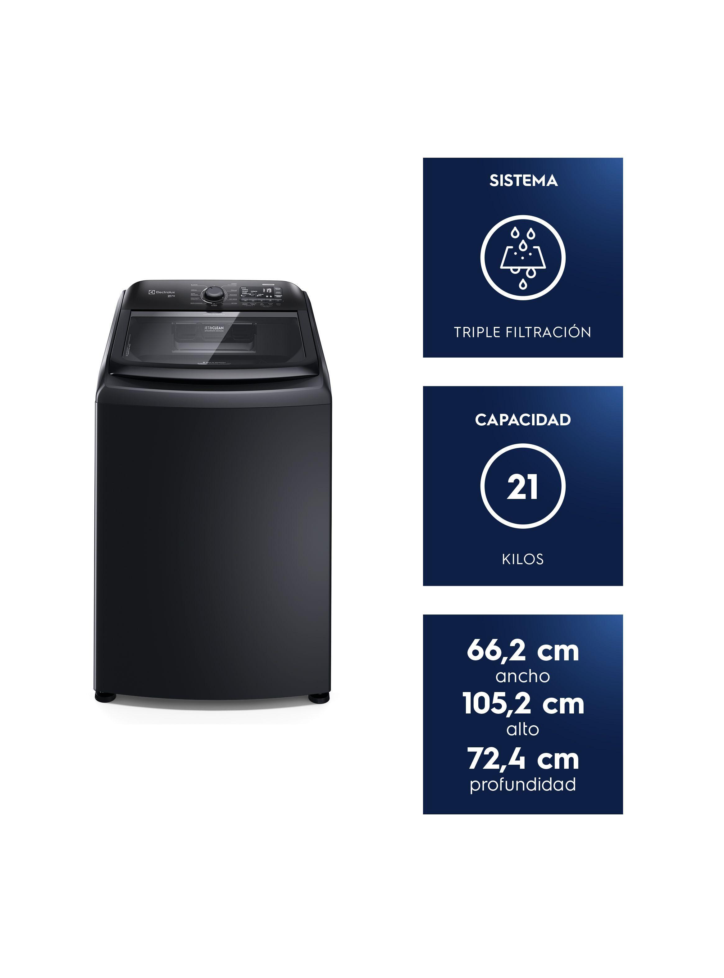 Lavadora Automática 21kg Carga Superior Expert LEB21 Negra-5