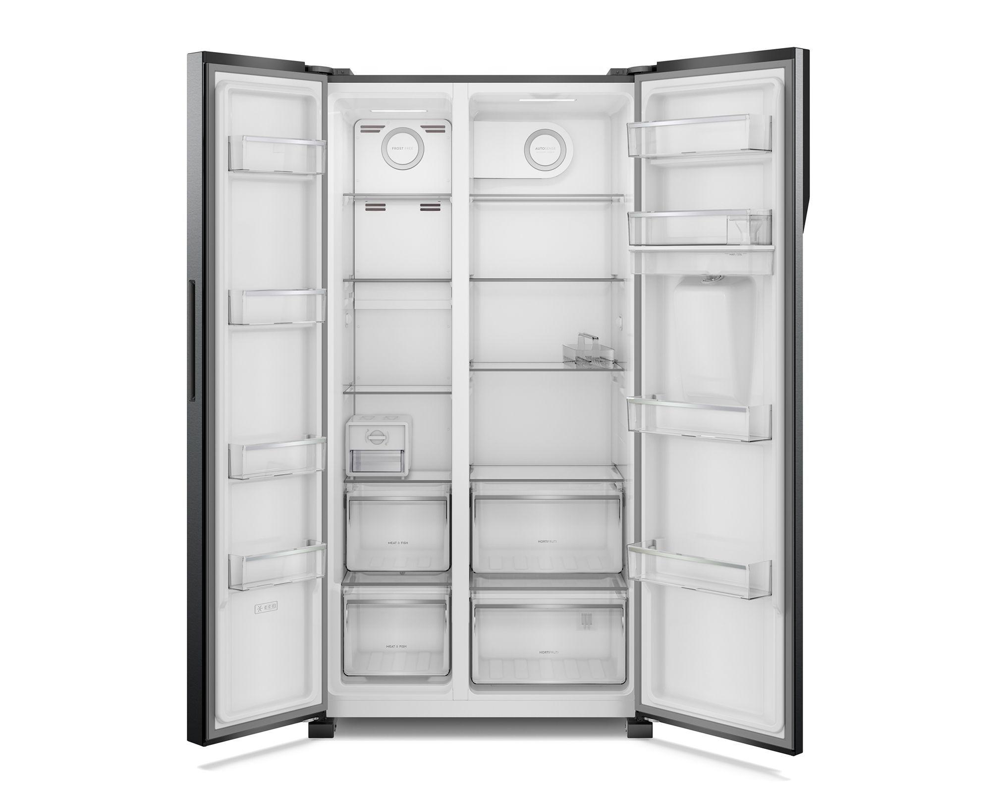 Refrigerador Fensa 529L No Frost Side By Side SFX530B Negro-3