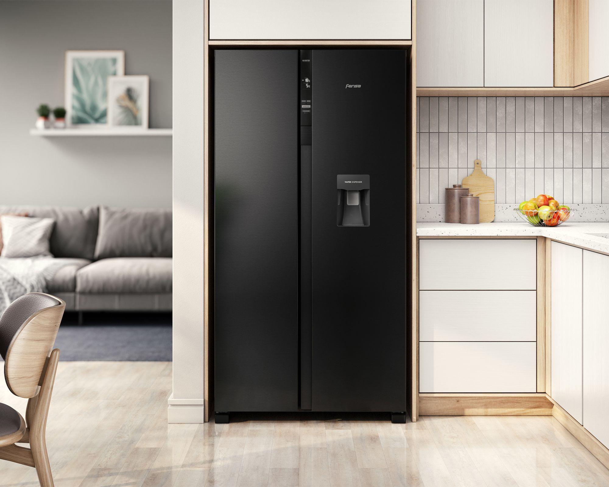 Refrigerador Fensa 529L No Frost Side By Side SFX530B Negro-5