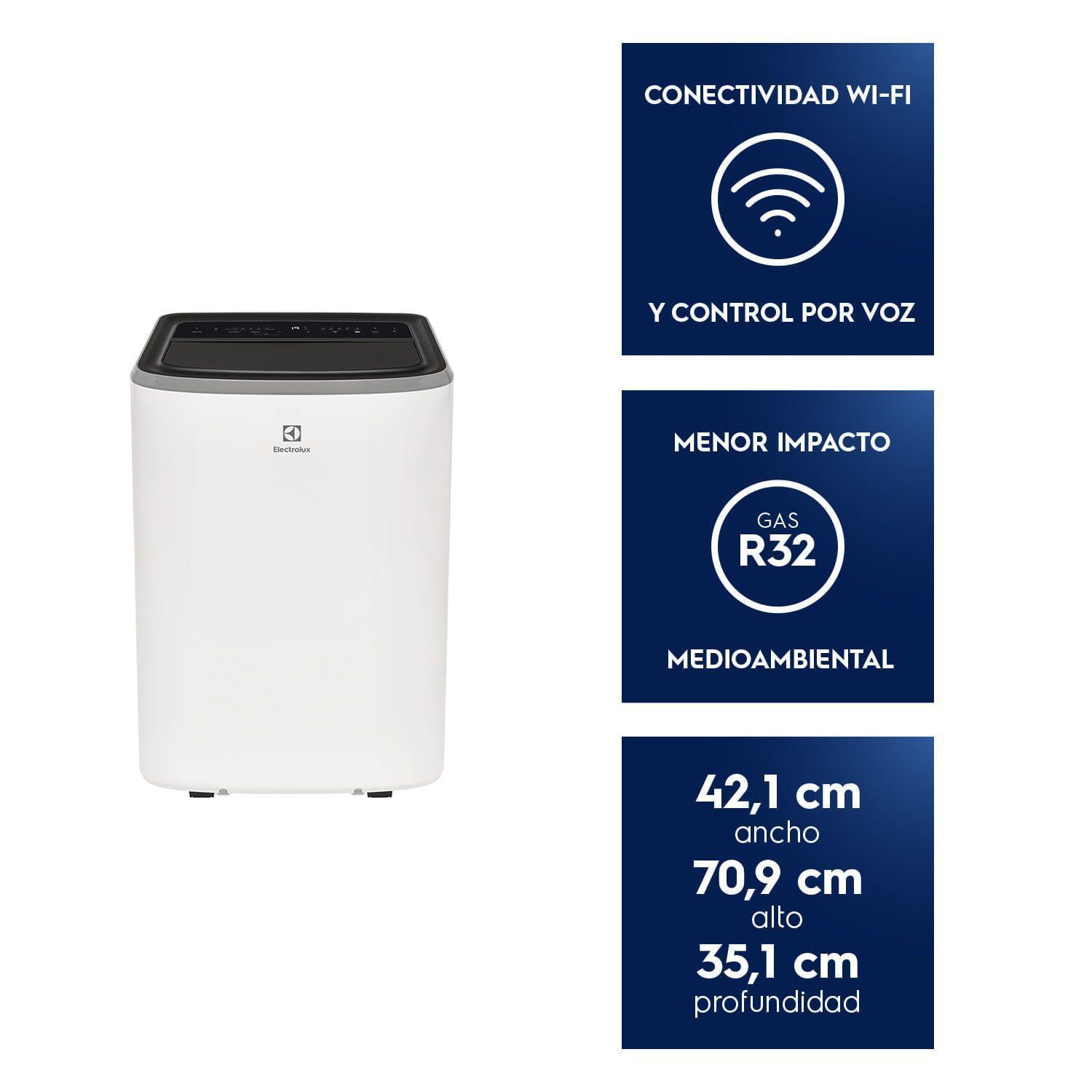 Aire Acondicionado Portátil 12.000 BTU Frío Inteligente Wi-Fi Control Voz SP12FC-1