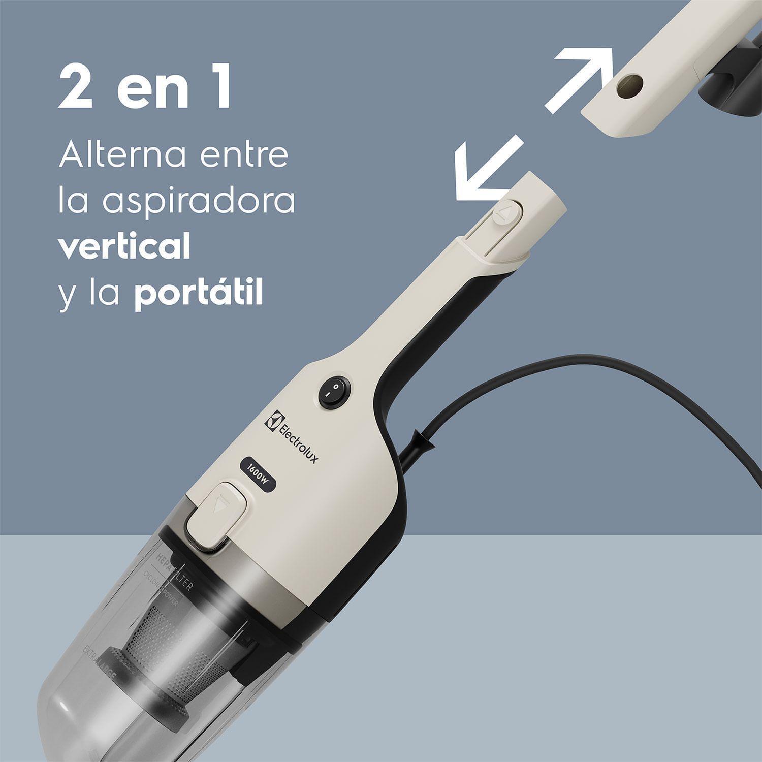 Aspiradora Vertical con Cable Electrolux 1600W 2 en 1 con Filtro HEPA STK24-5