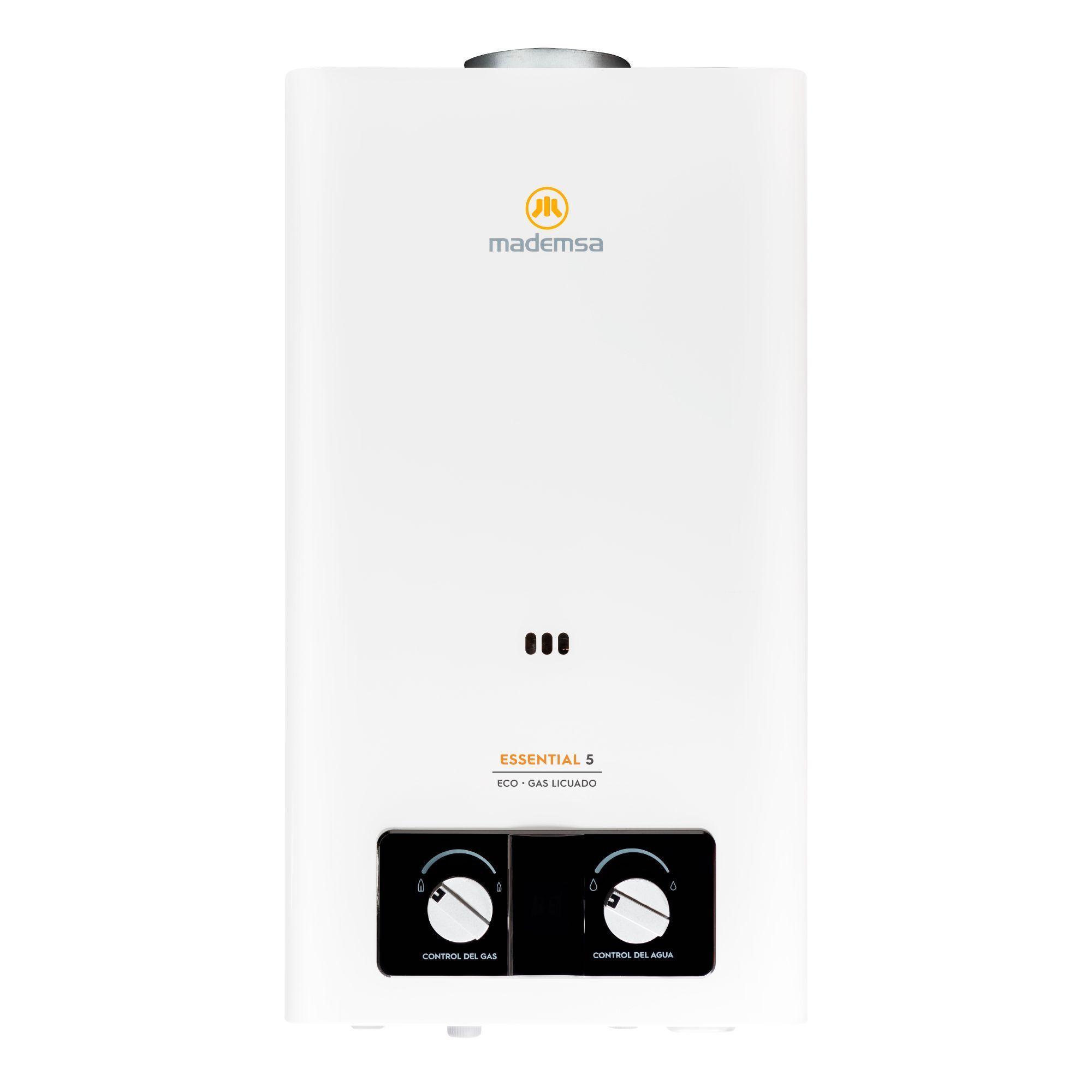 Calefont Gas Licuado 5 Litros Tiro Natural Essential 5 Eco-0