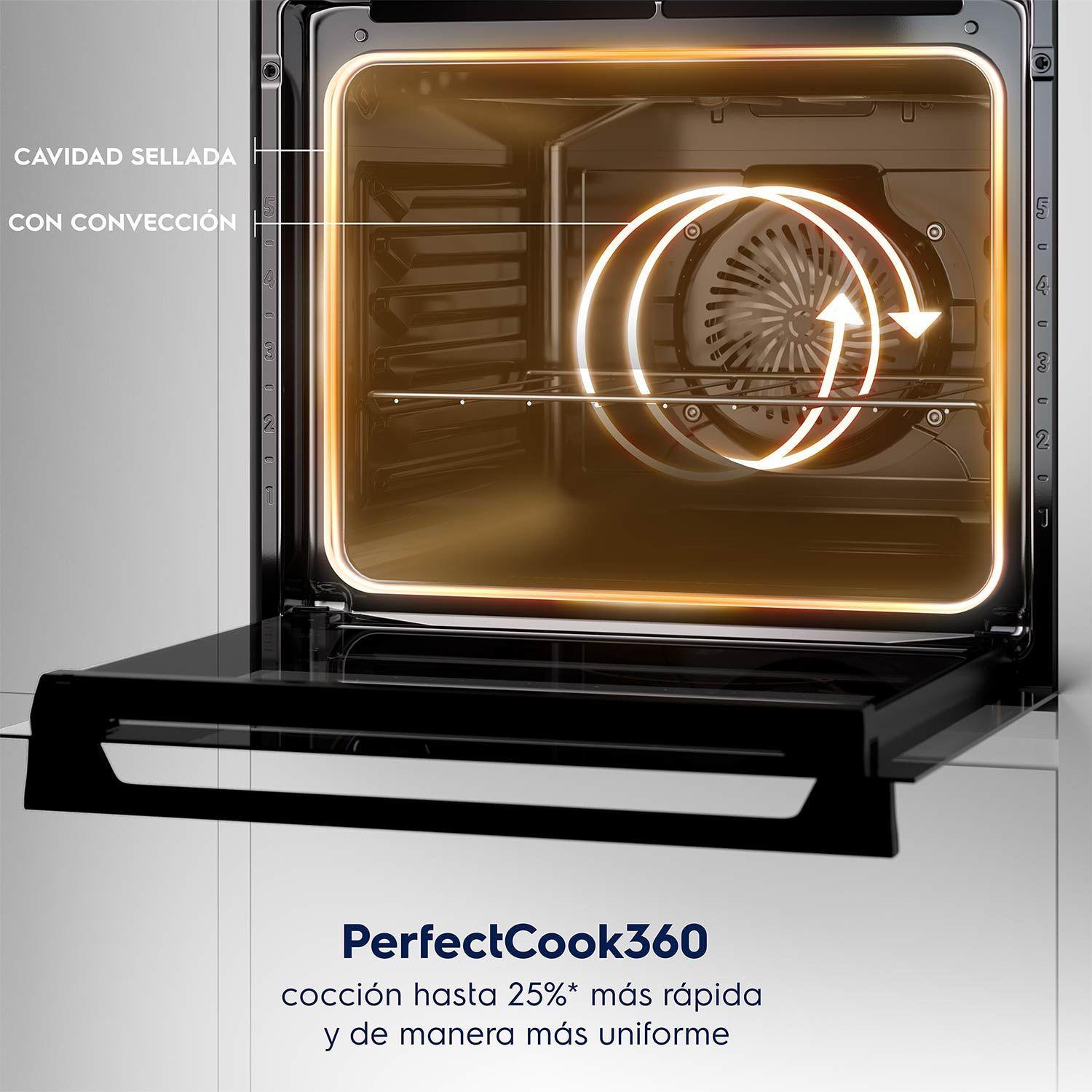 Cocina a Gas 5 Platos Parrillas Hierro Fundido F5EPG Glass-5