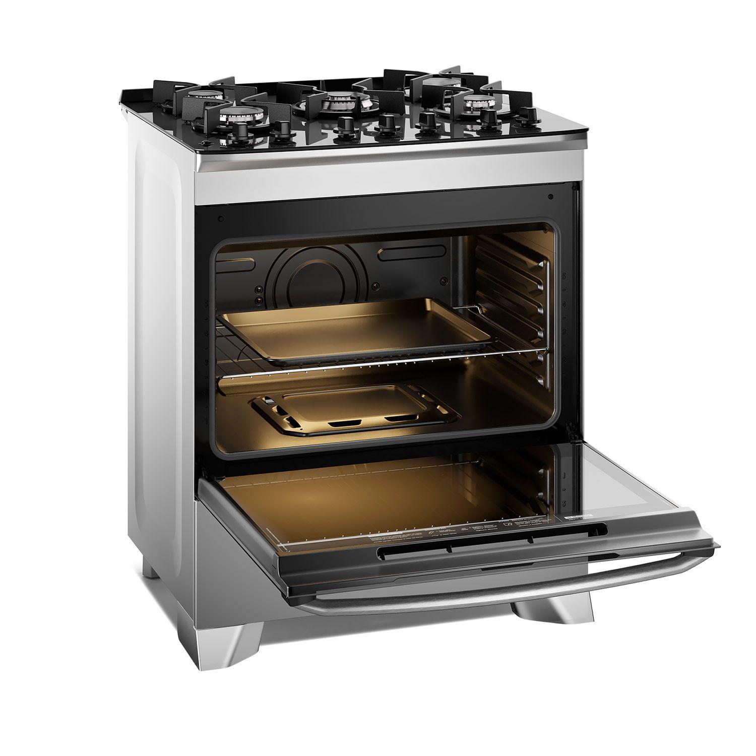 Cocina a Gas 5 Platos Parrillas Hierro Fundido F5EPG Glass-7