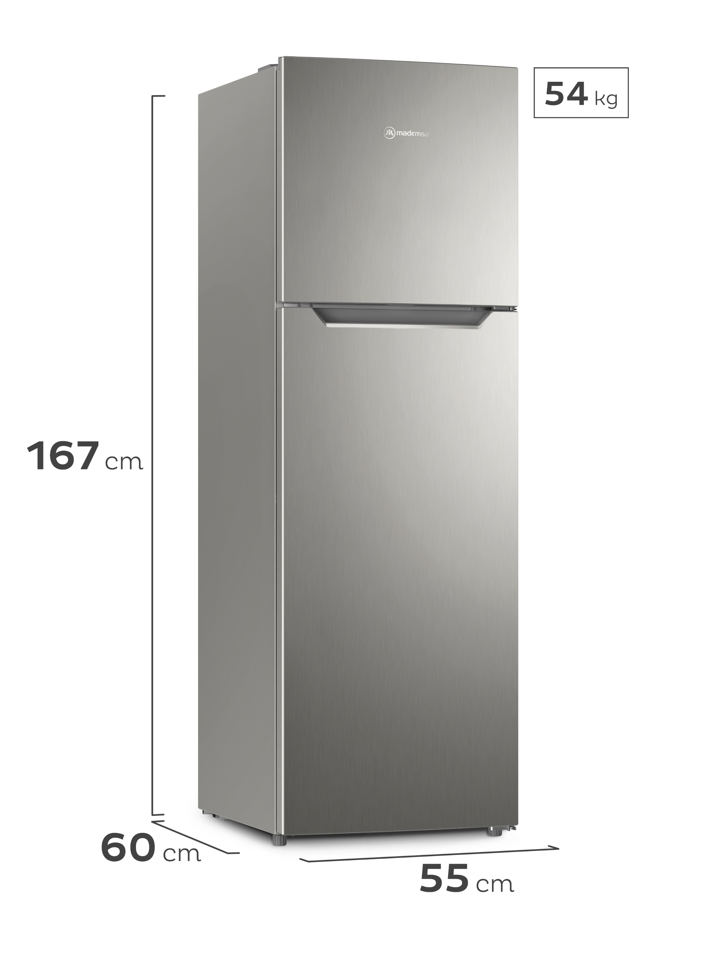 Refrigerador Mademsa 251L No Frost Top Freezer Altus 1250-1