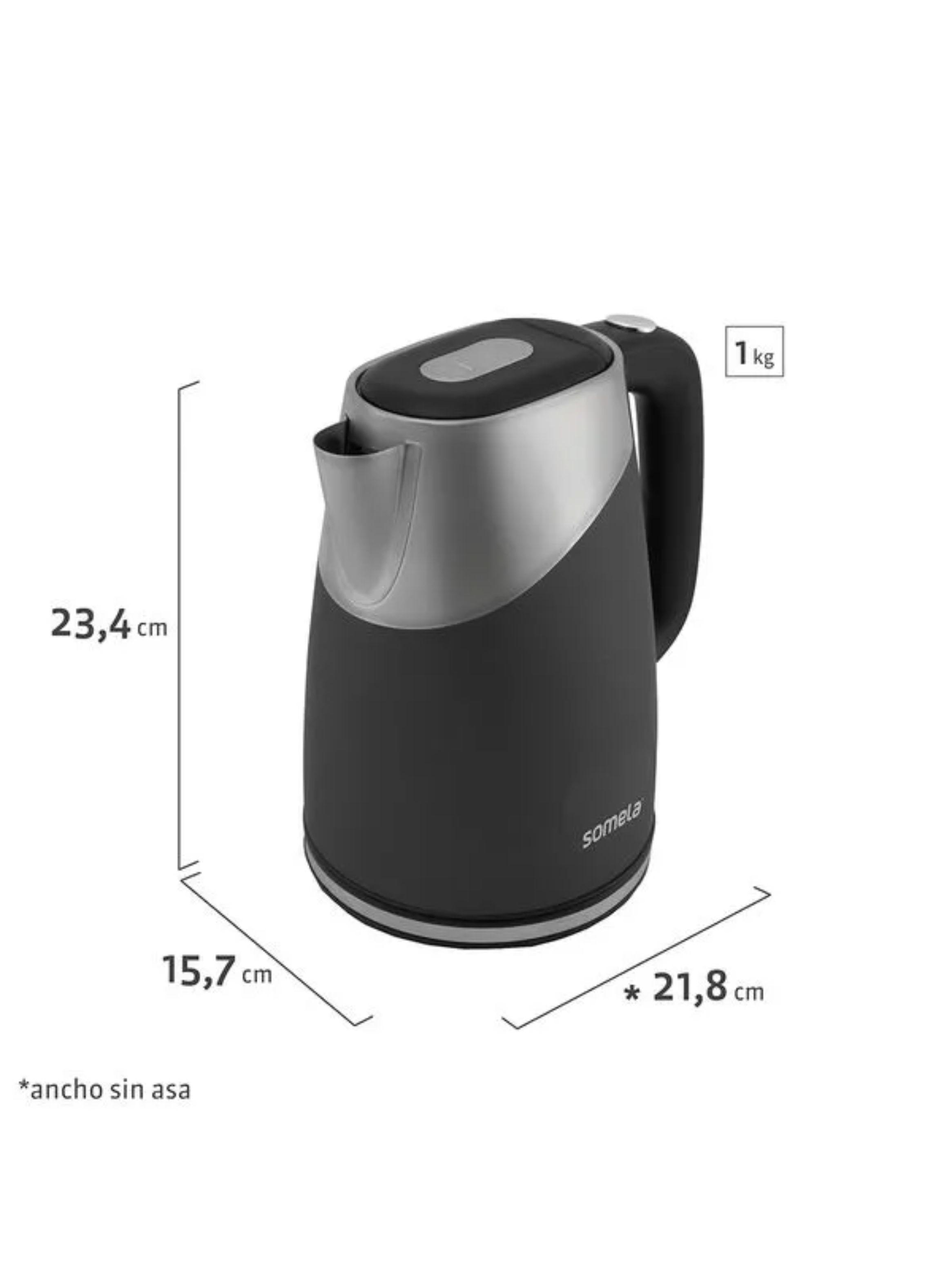 Hervidor 1,7 Litros Breakfast Kettle Gris HE1300-1
