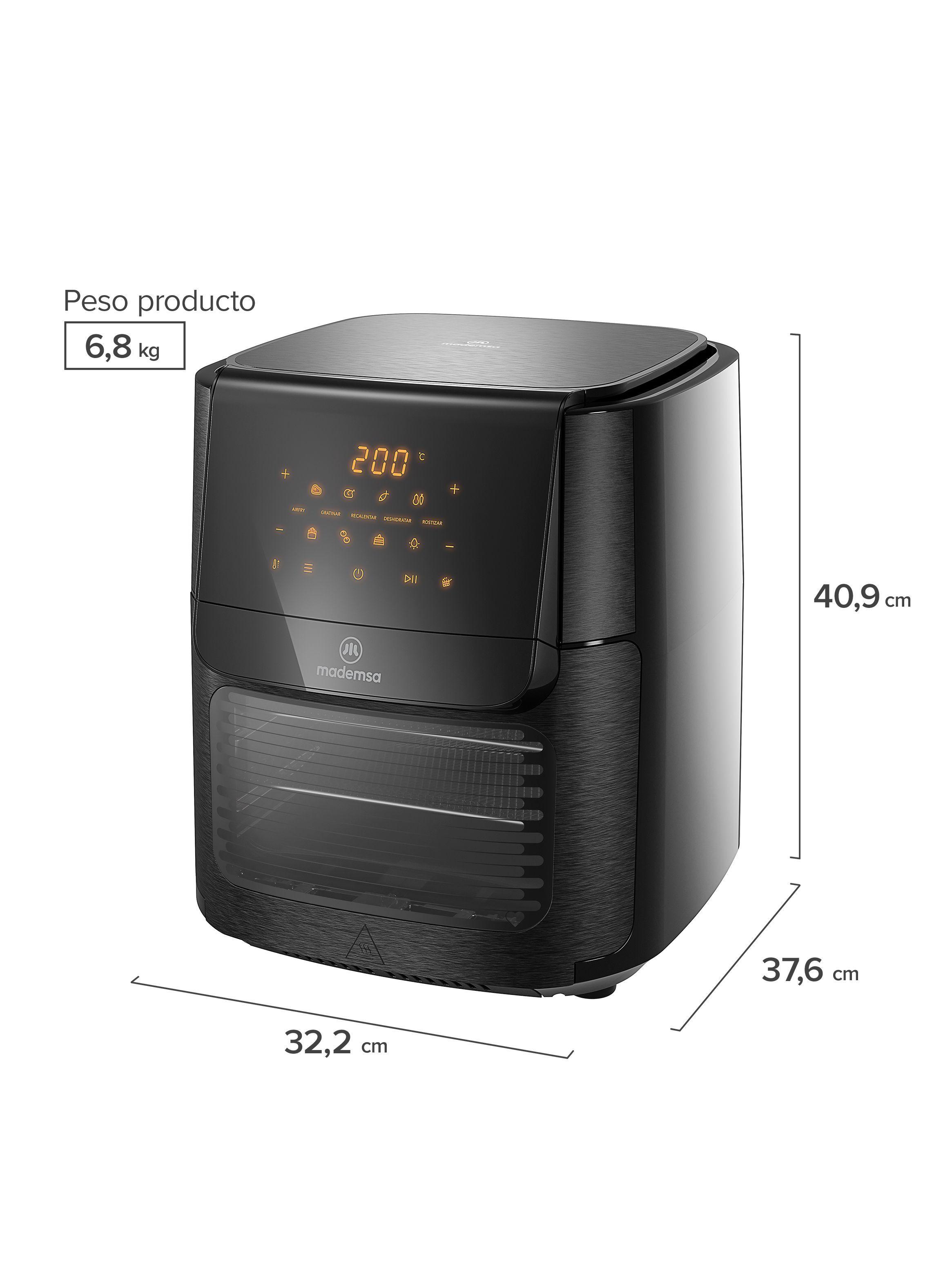 Freidora de Aire 5 en 1 12L Painel Digital 1700W MAF90-1