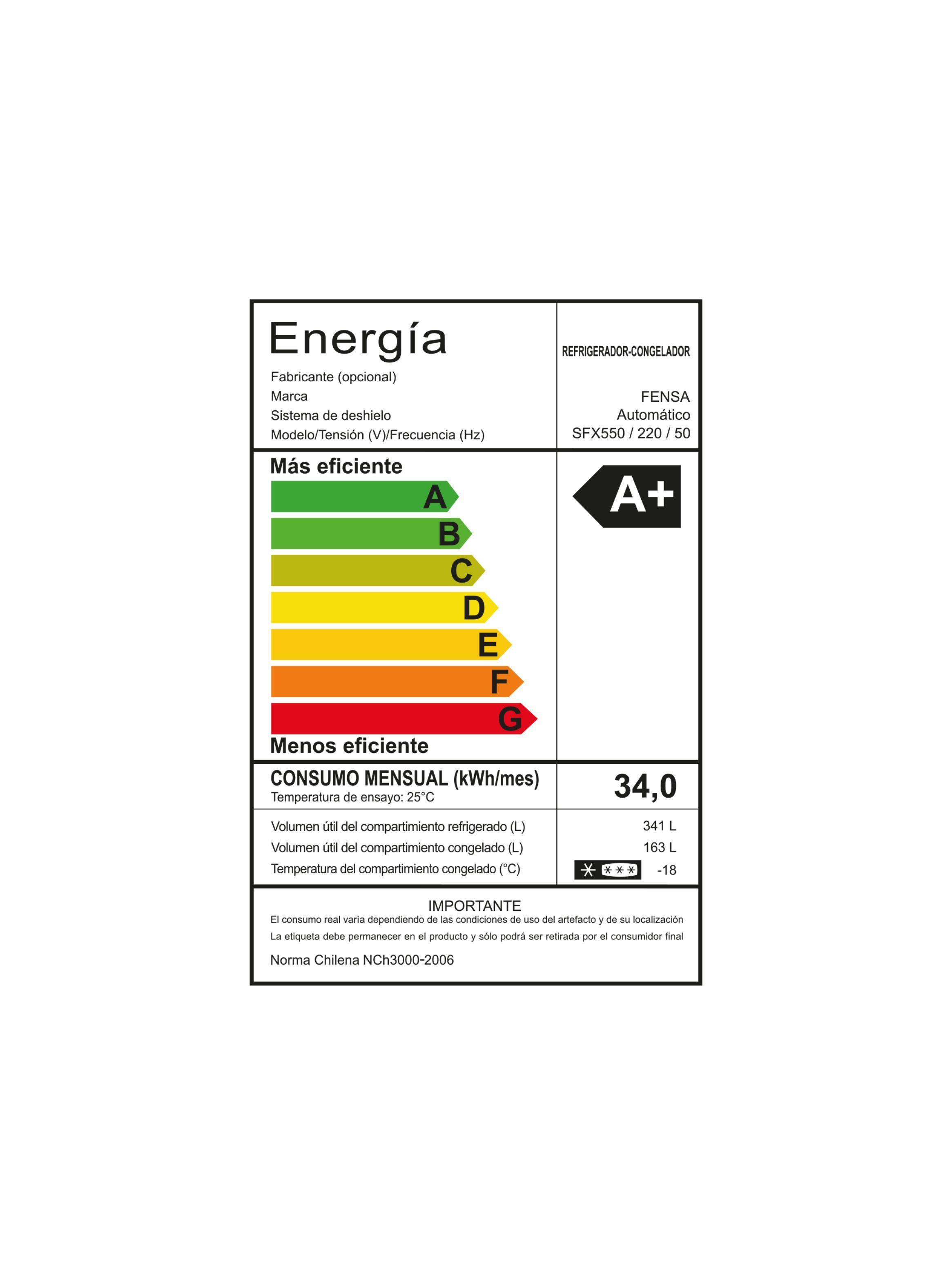 Refrigerador Fensa 504L No Frost Side By Side SFX550 Inox-6