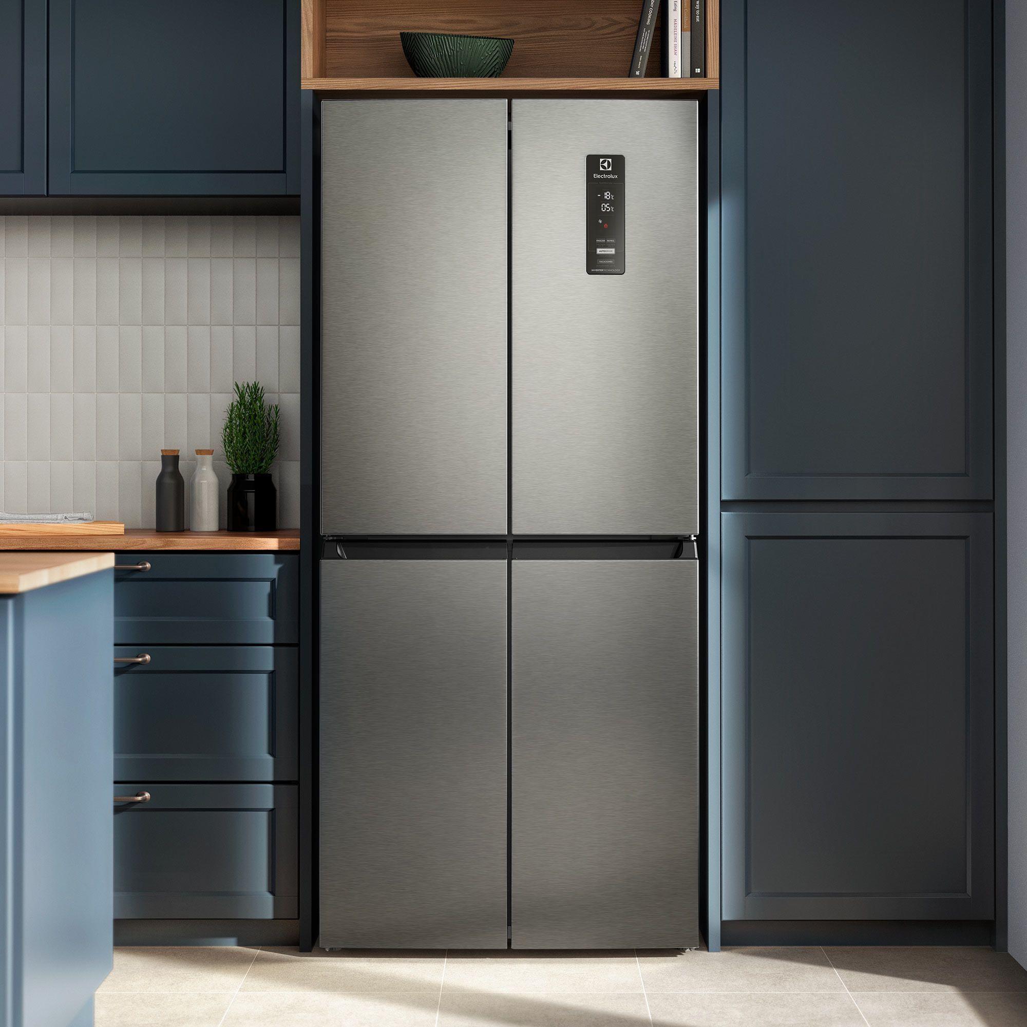 Refrigerador 420L No Frost Multidoor Inverter DQ79SU Inox-3