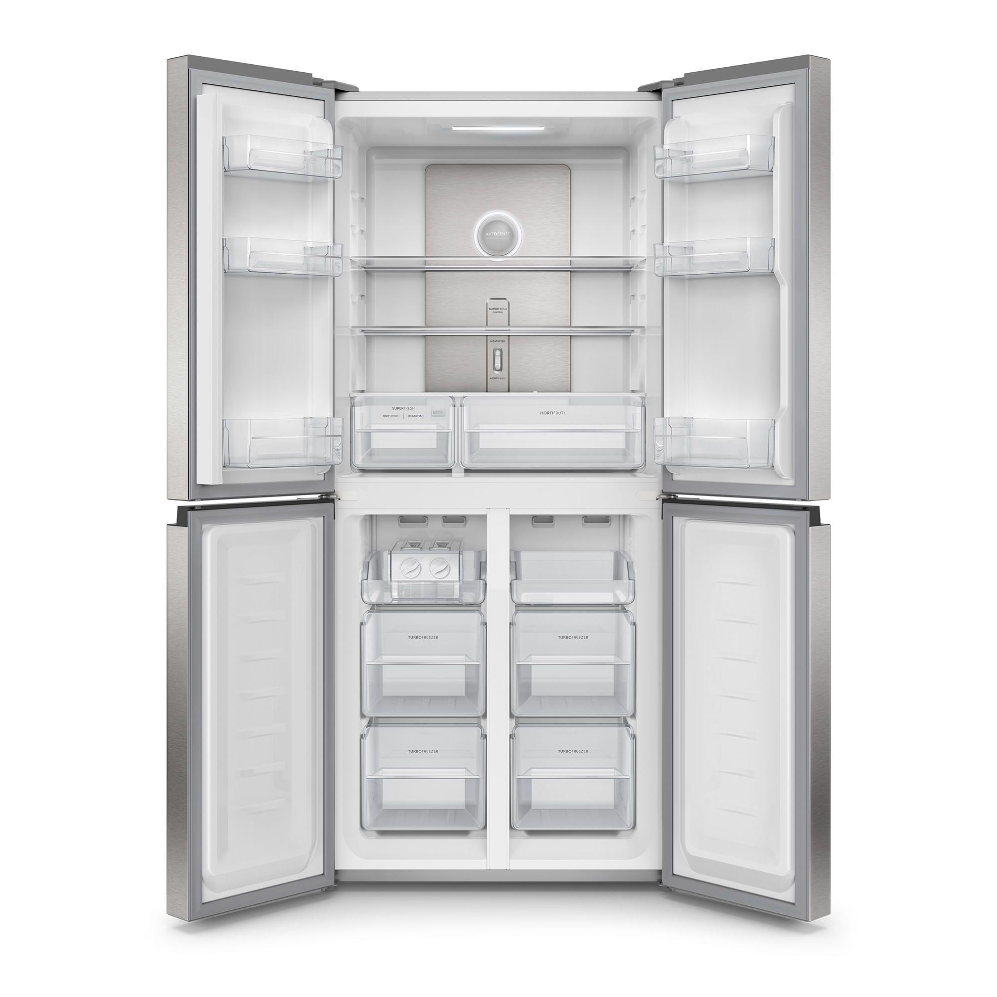 Refrigerador 420L No Frost Multidoor Inverter DQ79SU Inox-4
