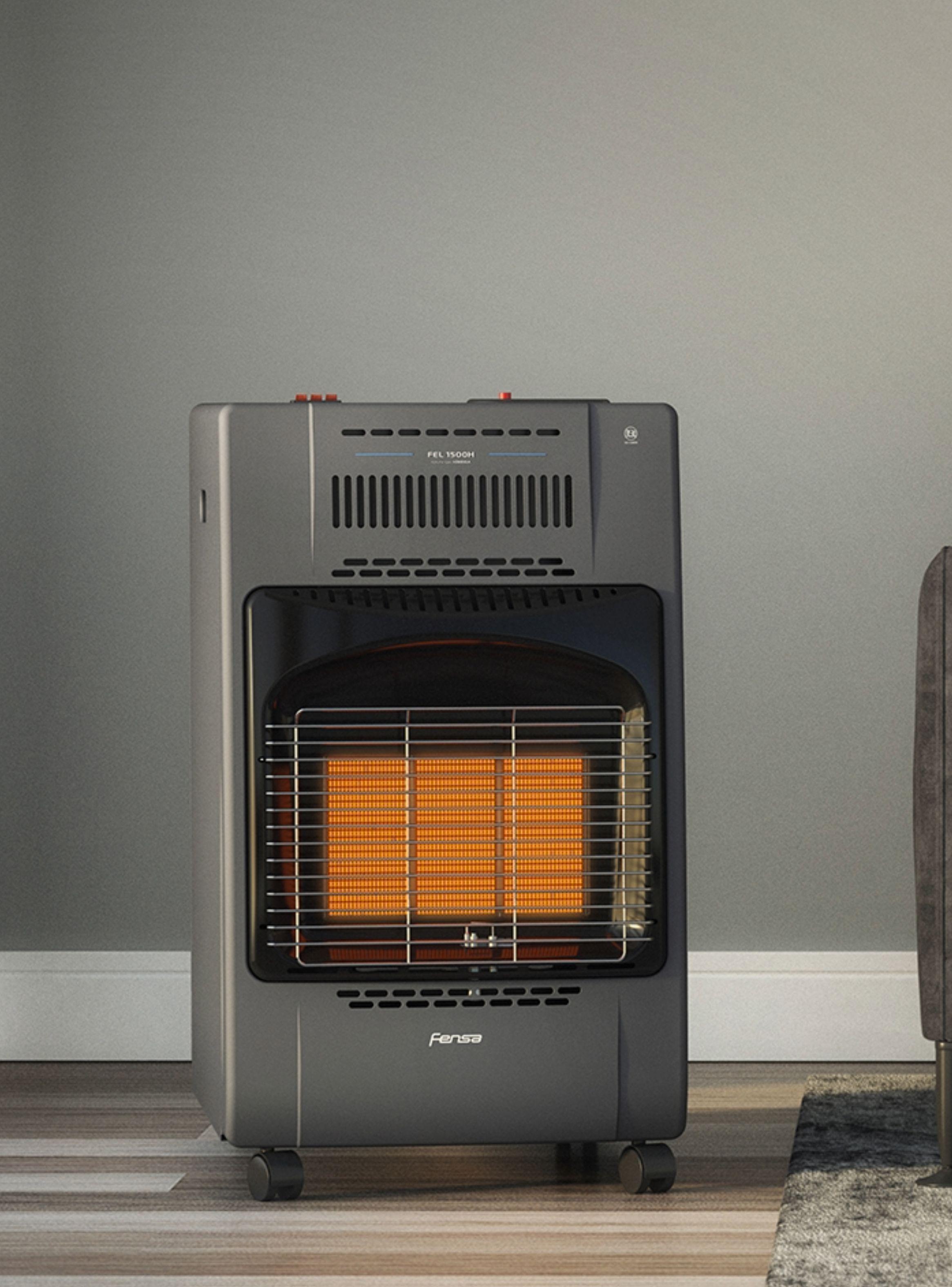 Estufa Hibrída Fensa 5-15Kg Eléctrica y Gas Fel 1500 H-3