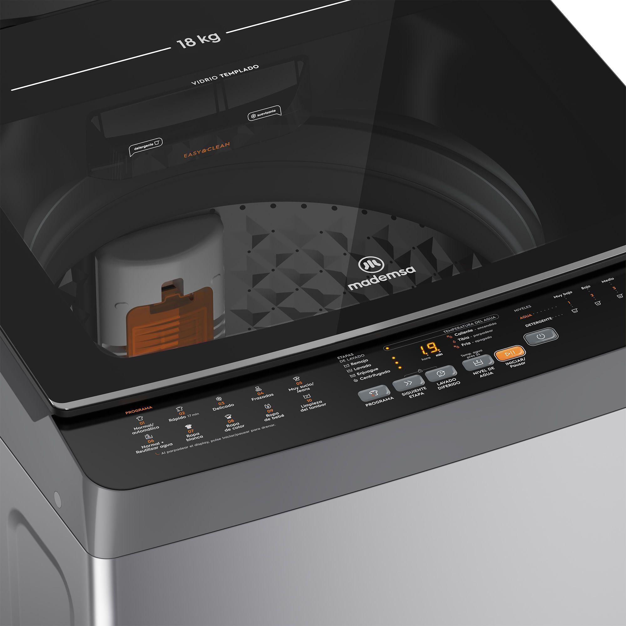 Lavadora Automática 18Kg Carga Superior MDWMT18S Silver-4