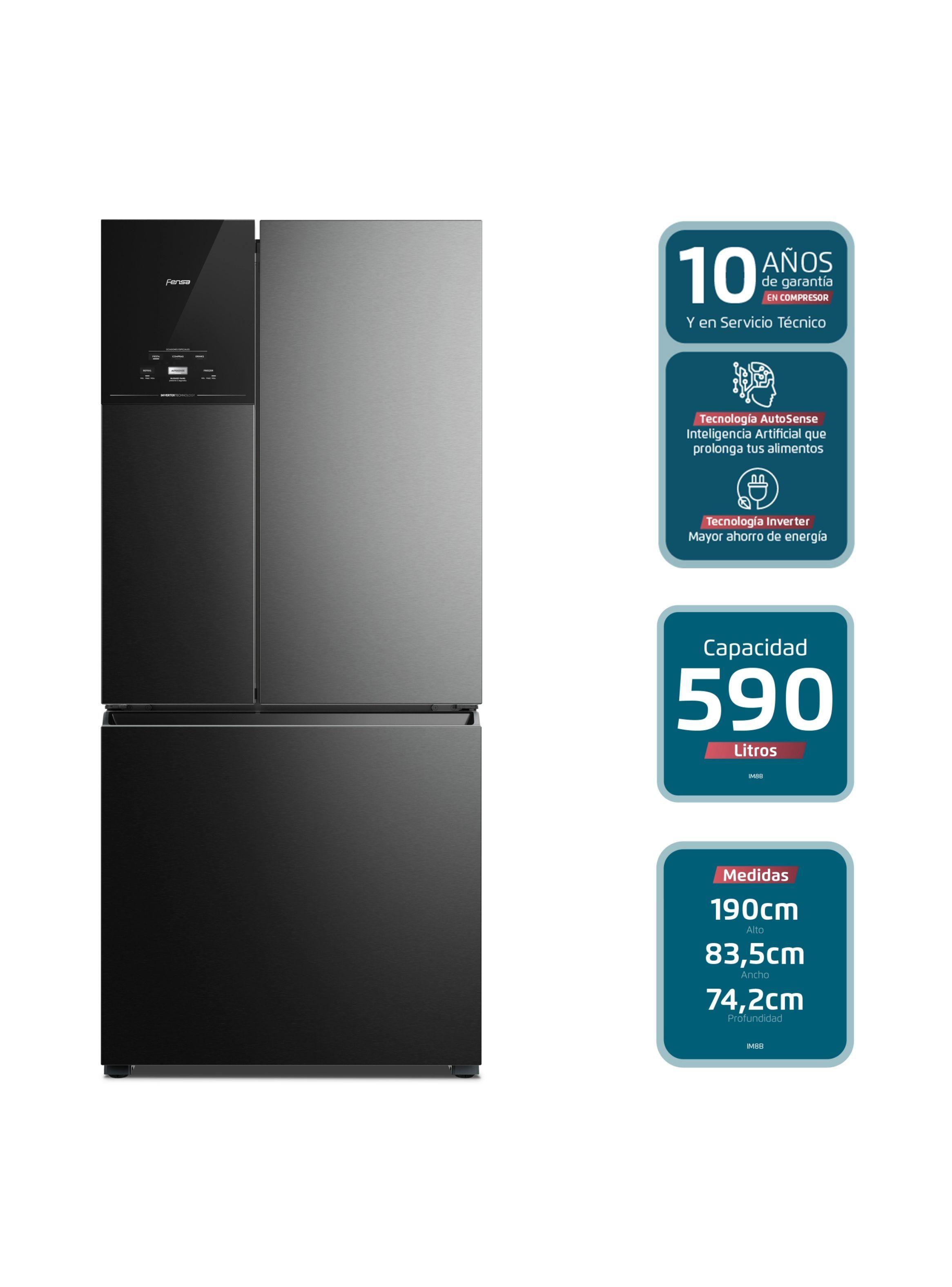 Refrigerador Fensa 590L No Frost 3 Puertas Inverter IM8B-4